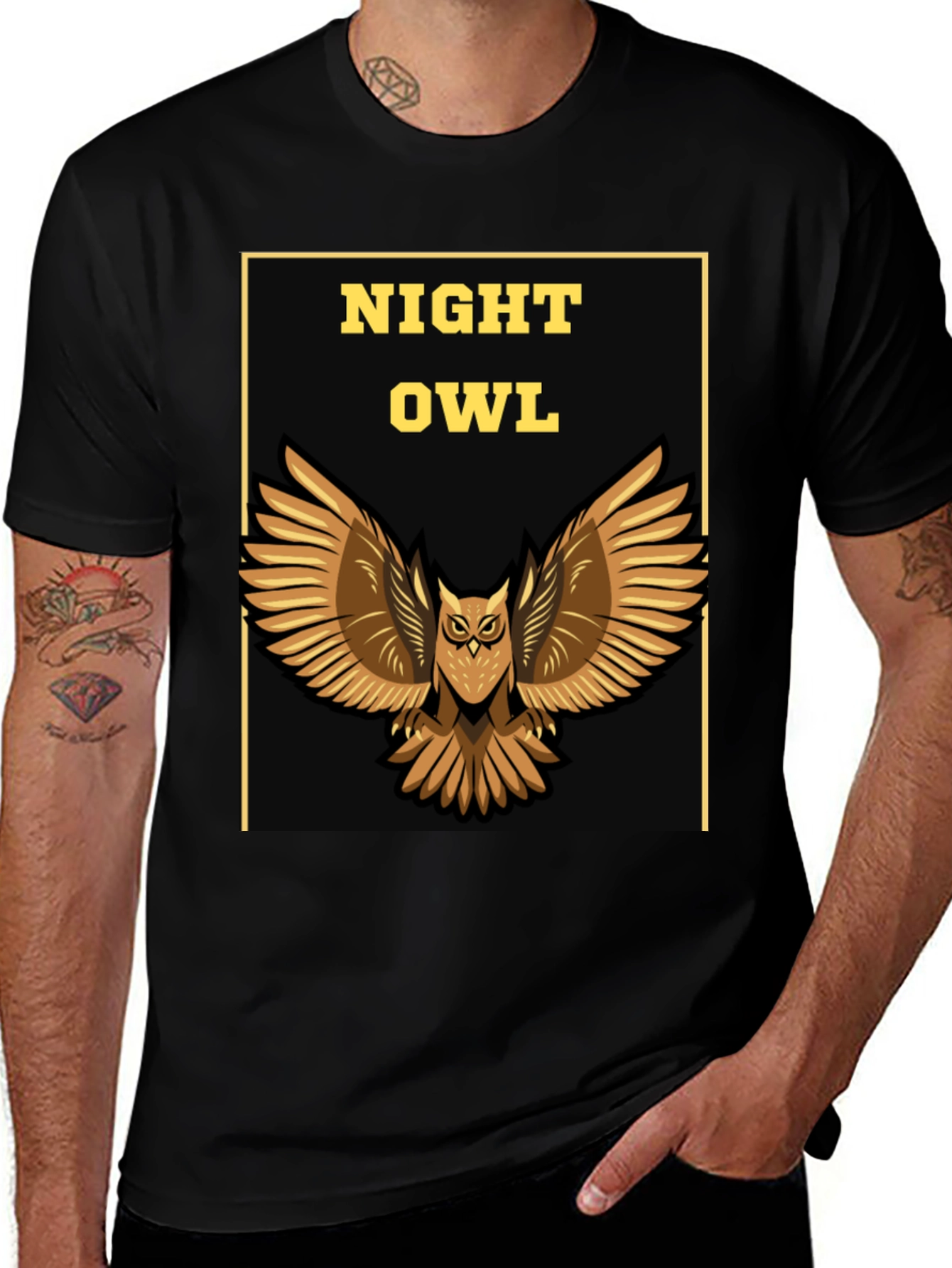 Night Owl Graphic Print Tee