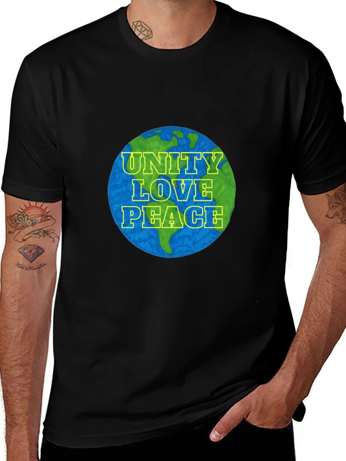 Unity Love Peace Graphic T-Shirt