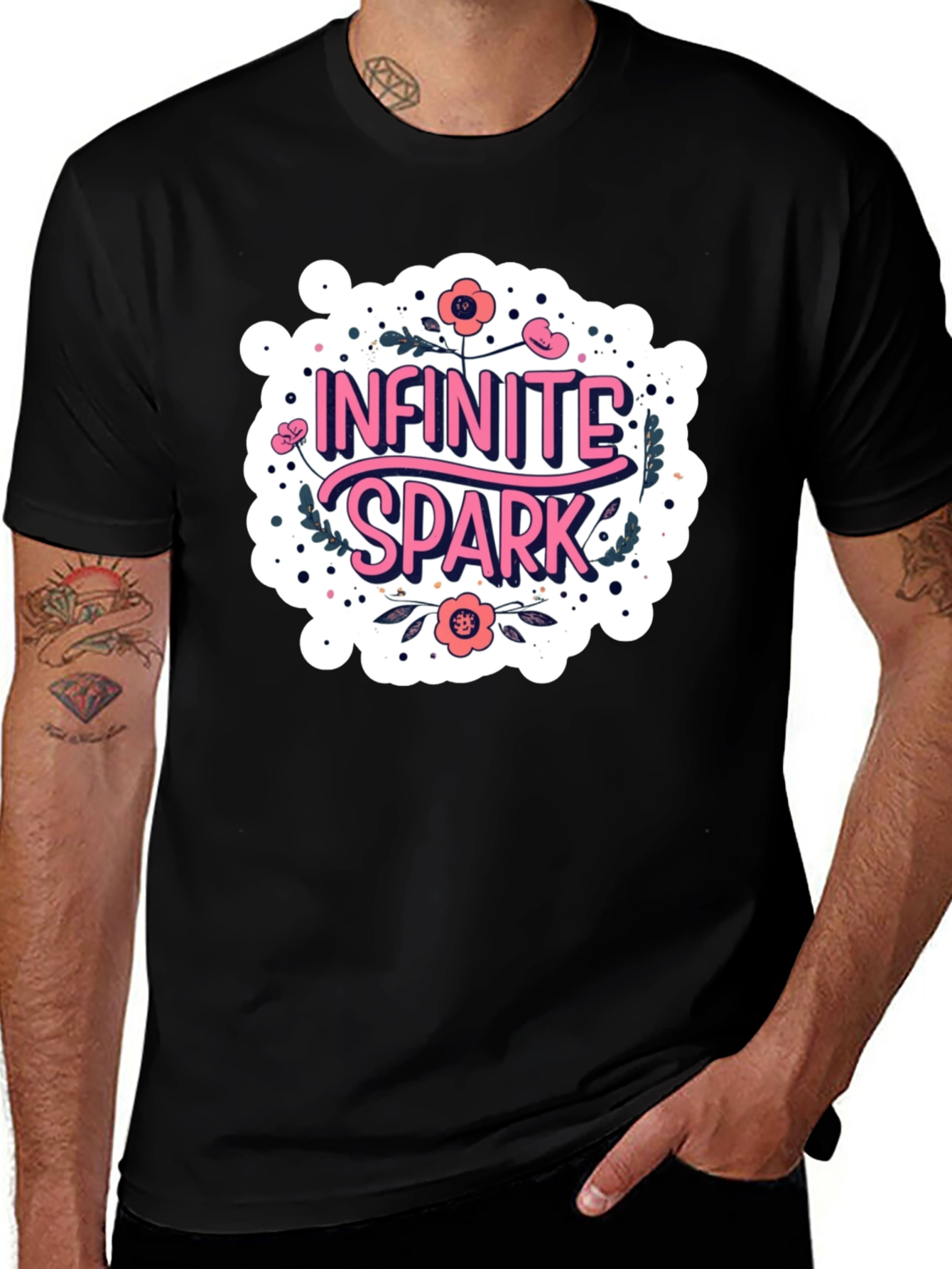 Variant 6 of Infinite Spark Graphic Tee - Stylish and Trendy