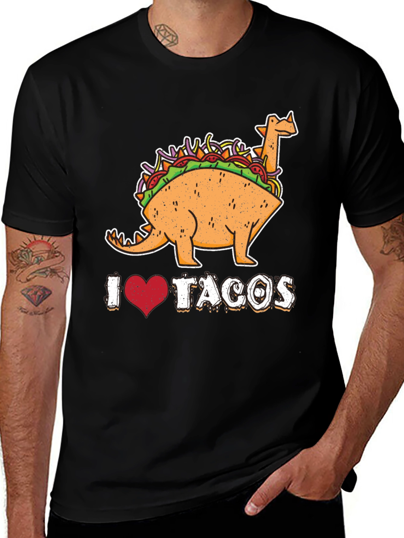 Variant 16 of Dino Taco Lover T-Shirt - Fun Foodie Tee