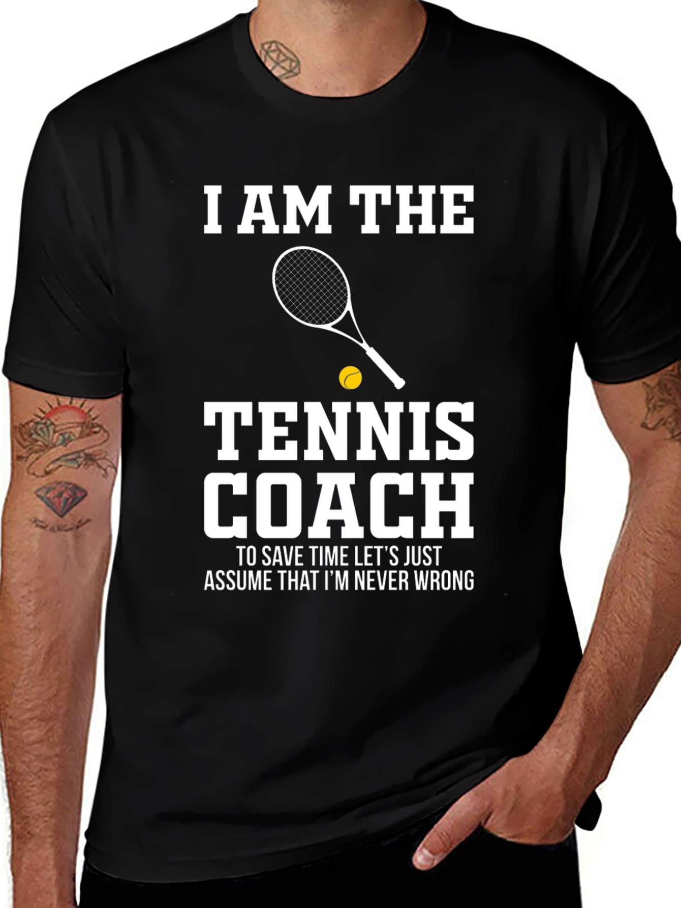 Variant 4 of Tennis Coach T-Shirt - I AM THE Tennis Coach