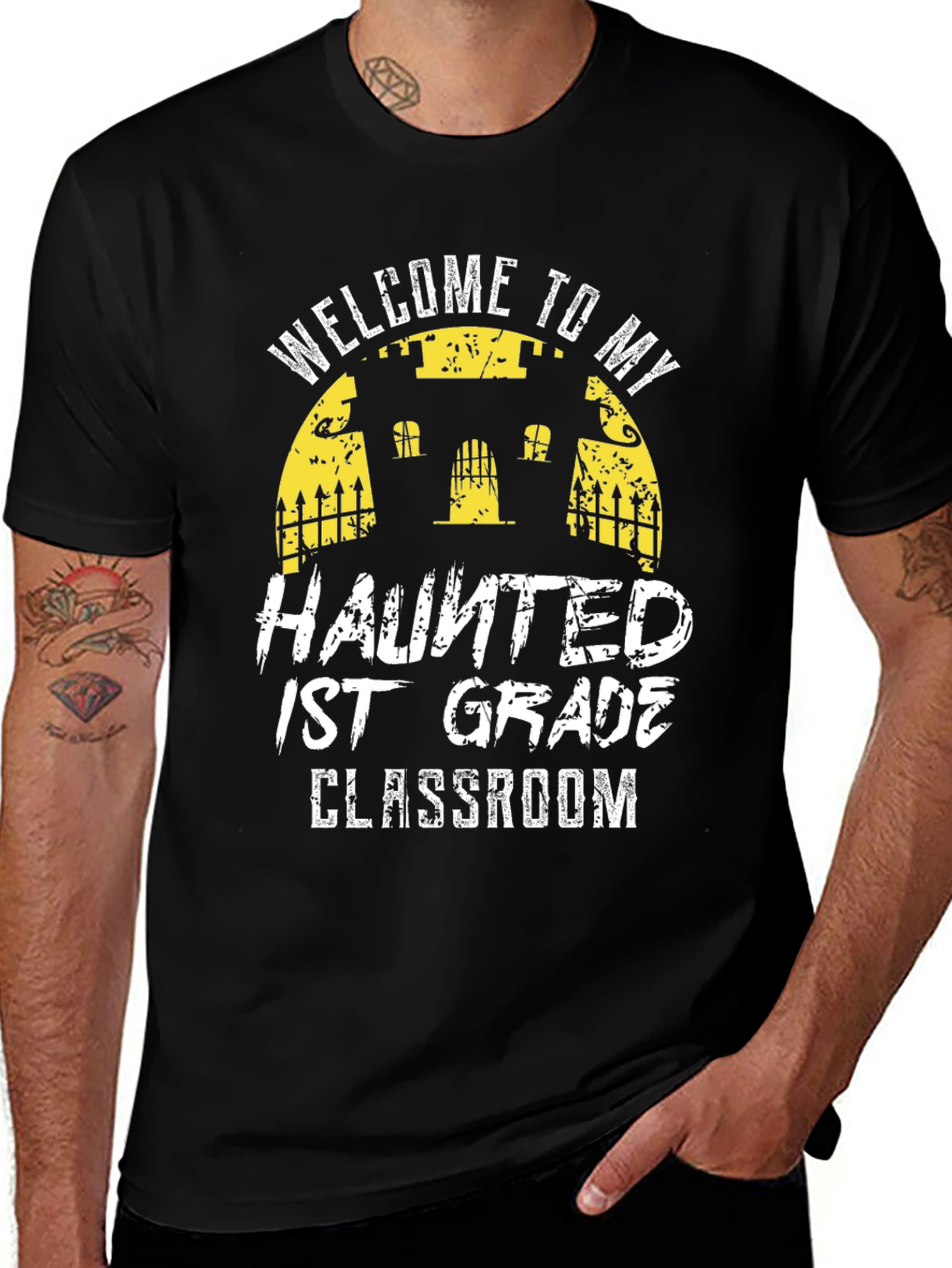 Haunted 1st Grade Classroom Teacher T-Shirt