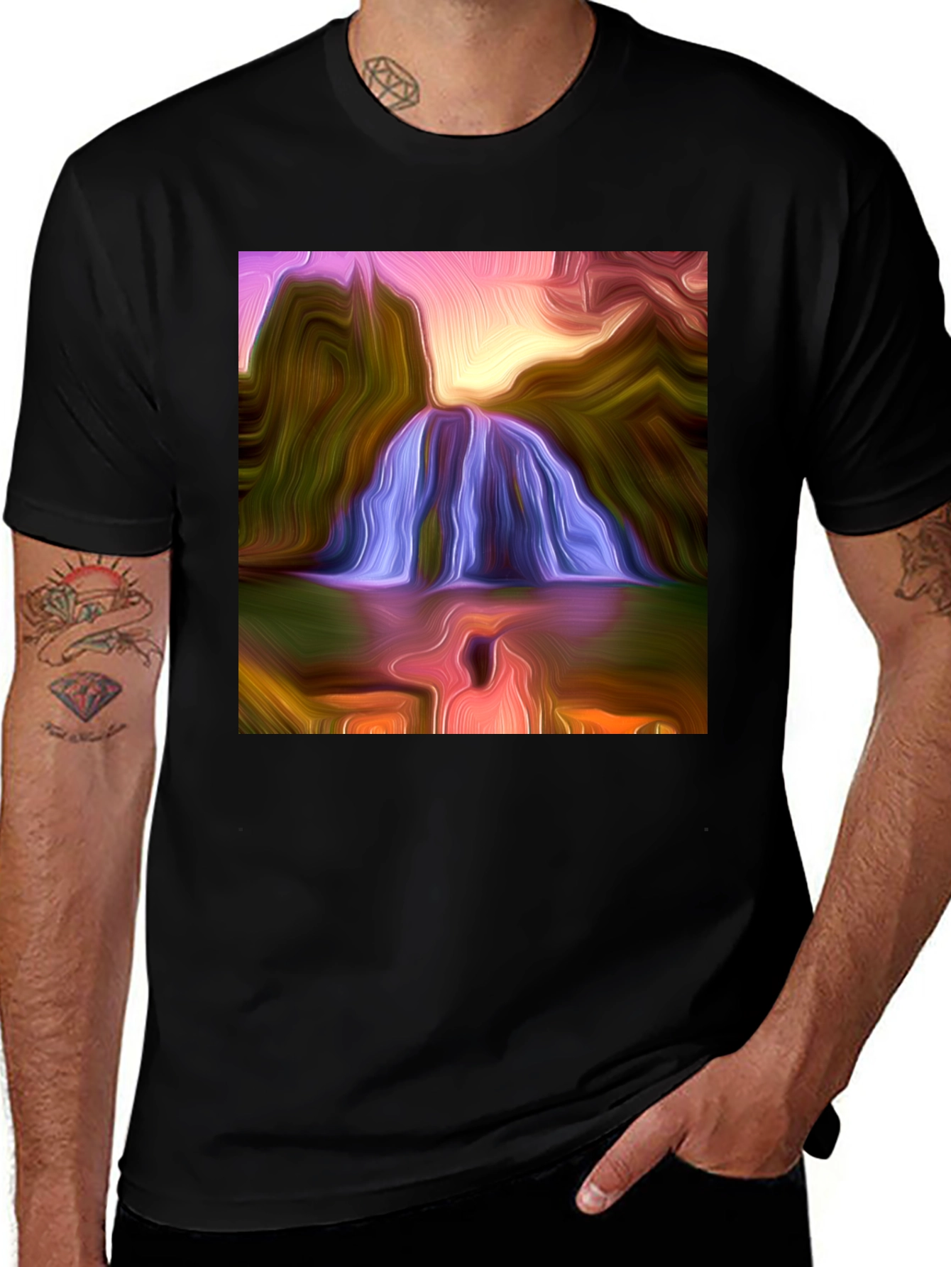 Variant 14 of Waterfall Graphic T-Shirt