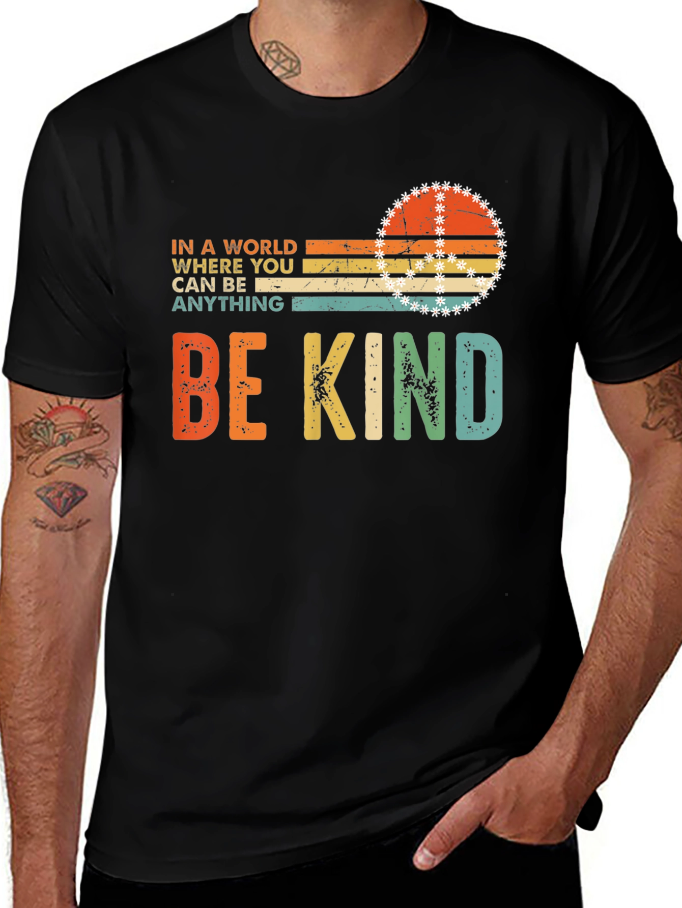 Variant 17 of Be Kind Graphic T-Shirt, Inspirational Tee