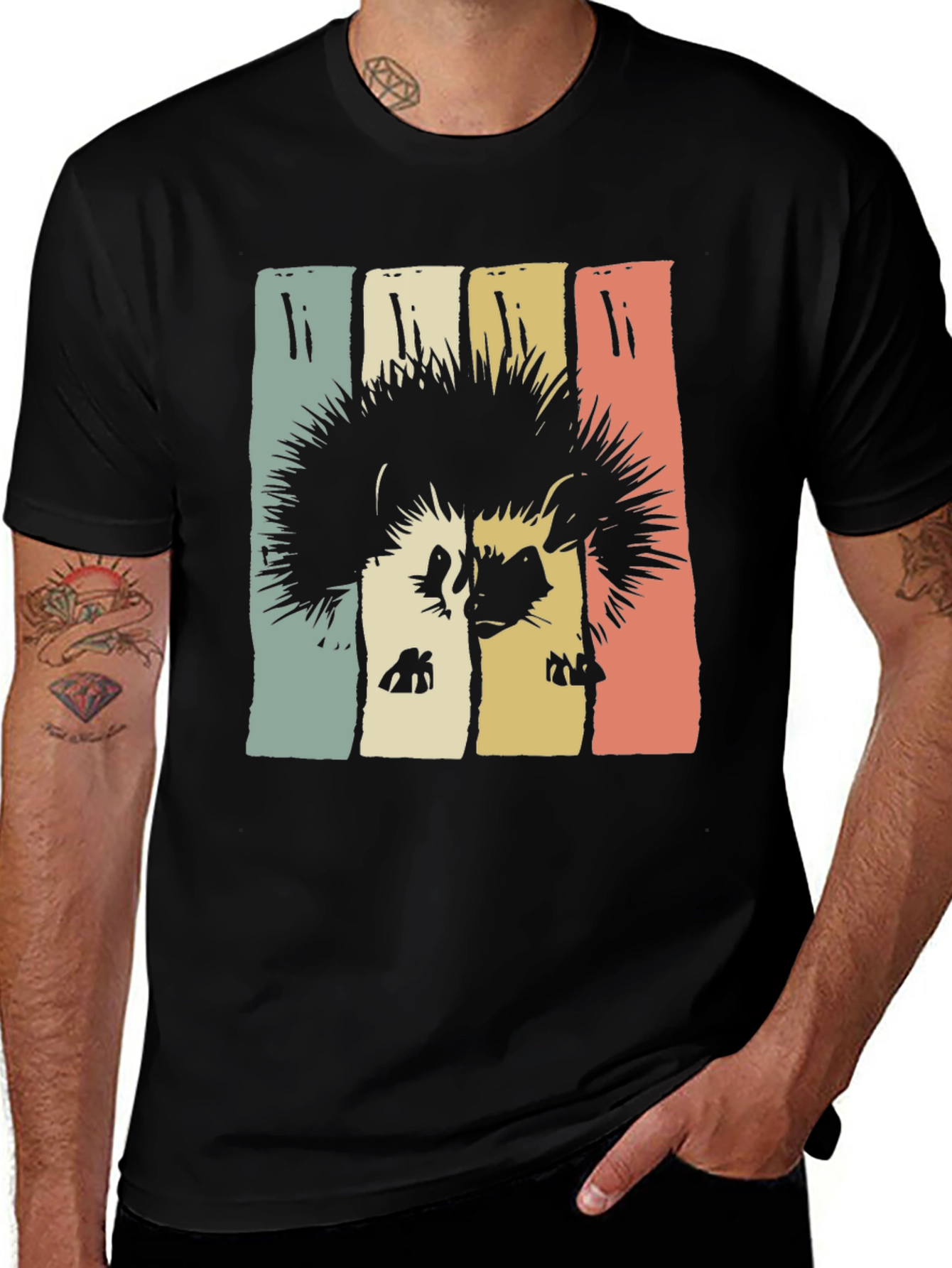 Variant 27 of Retro Hedgehog Graphic Tee