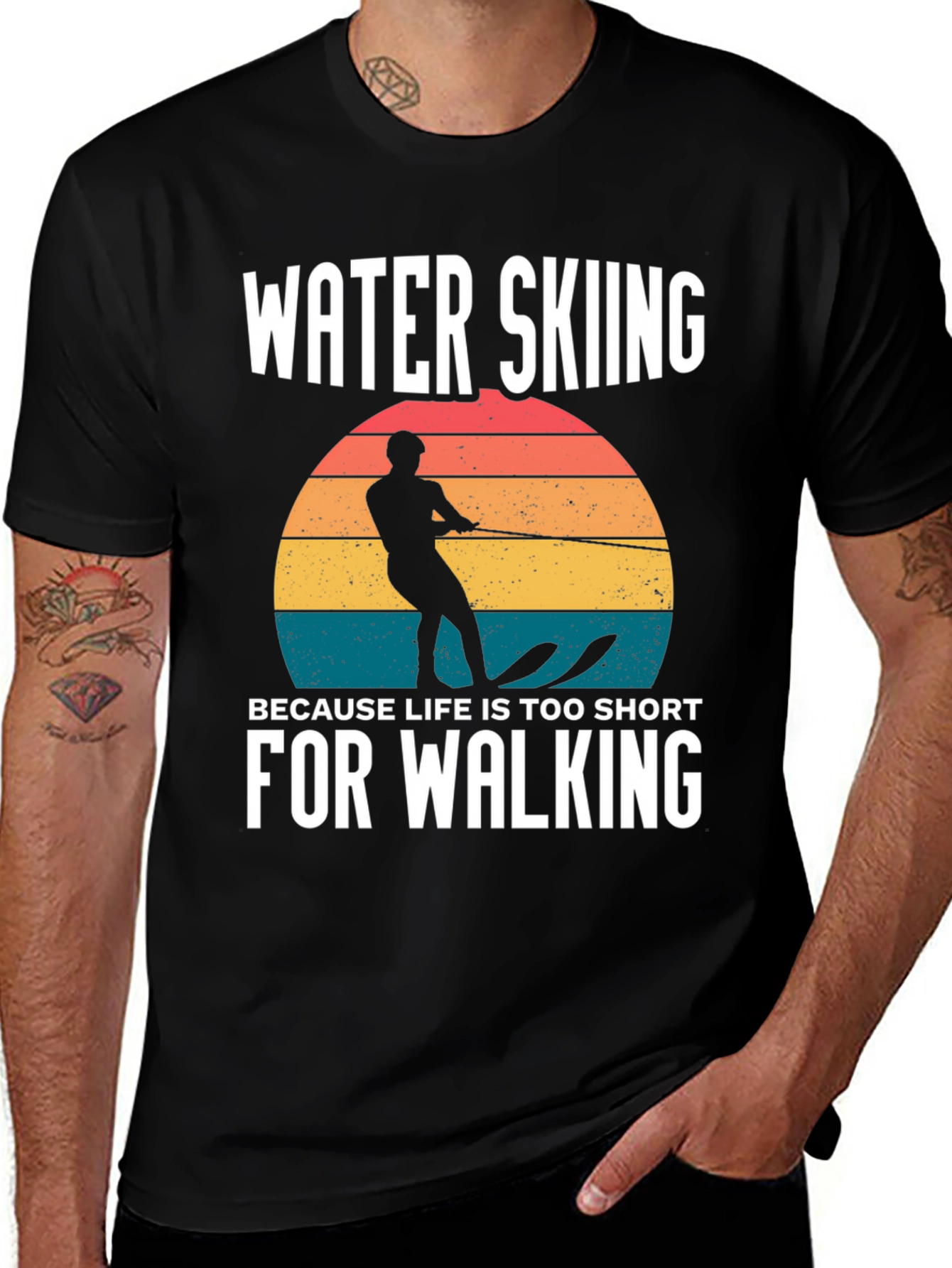 Water Skiing T-Shirt - Life's Too Short