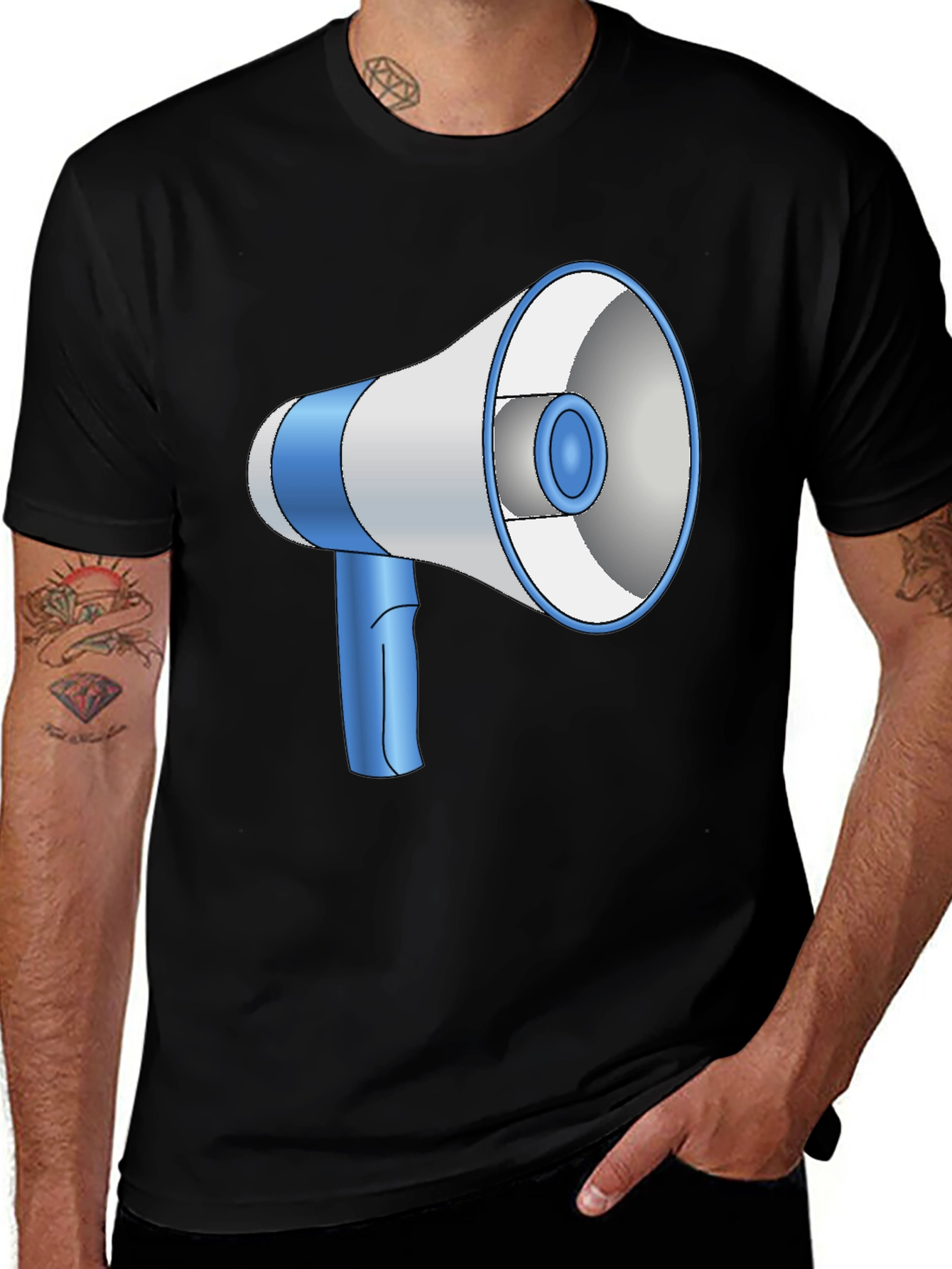 Variant 13 of Megaphone Graphic Tee - Trendy Design