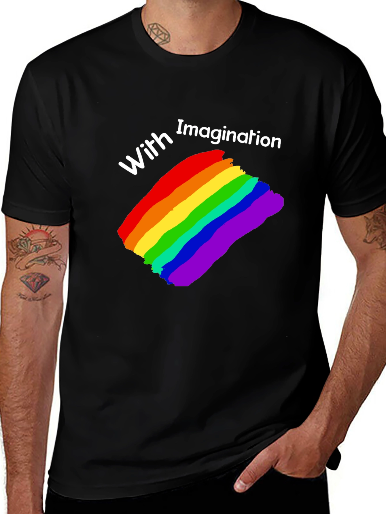Variant 20 of Rainbow Pride T-Shirt - With Imagination