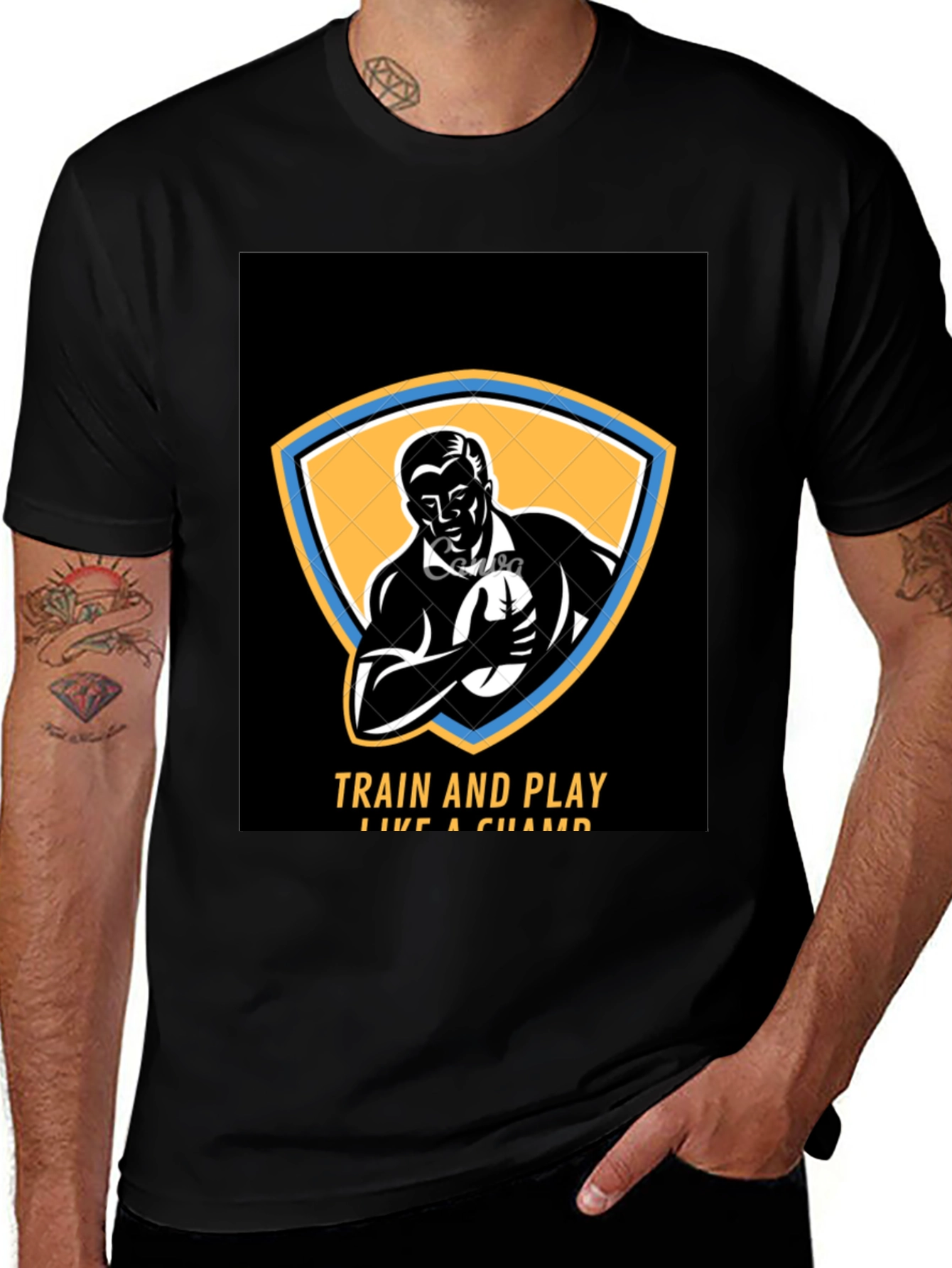 Variant 7 of Train and Play Like A Champ Graphic Tee