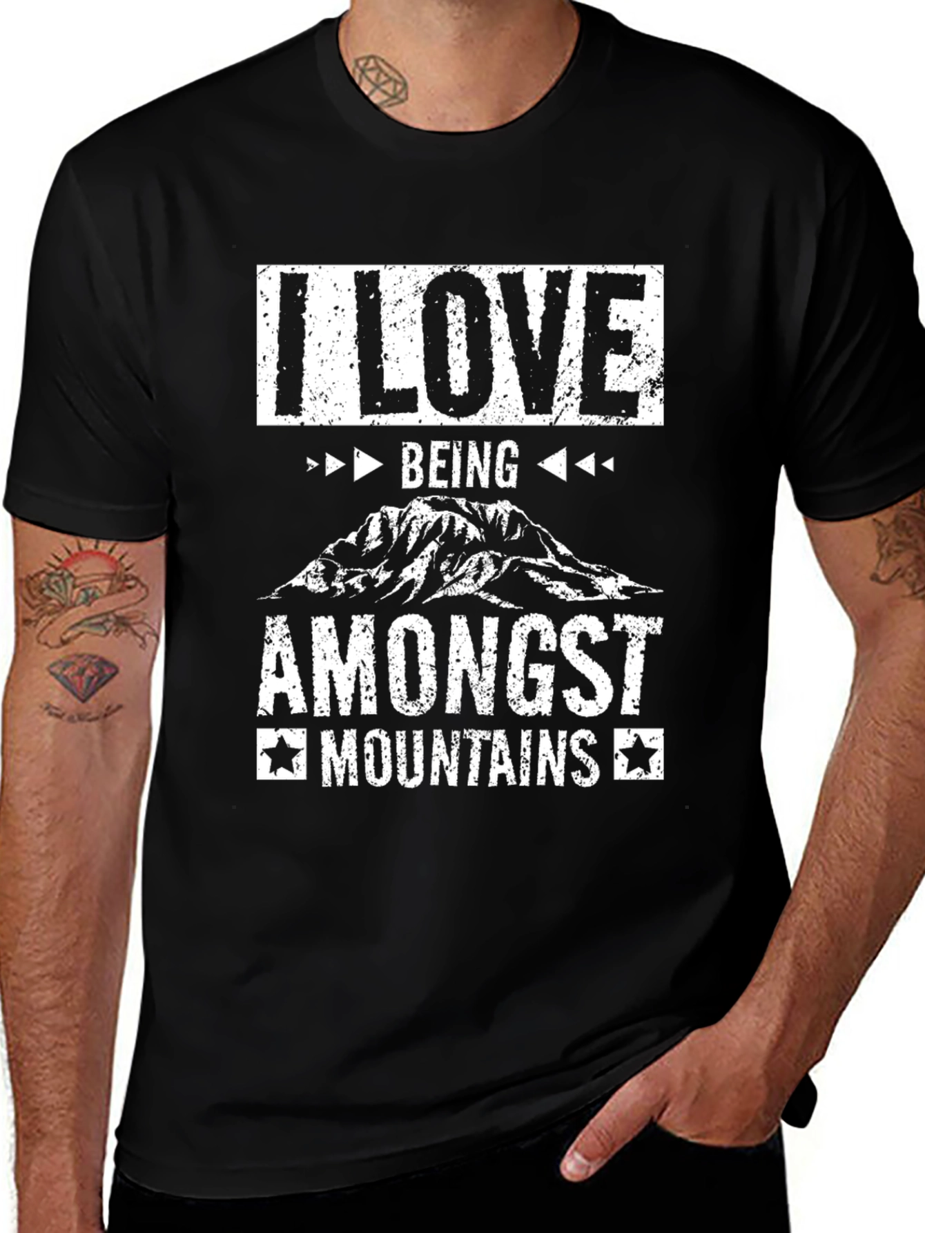 Variant 8 of I Love Being Amongst Mountains Graphic Tee