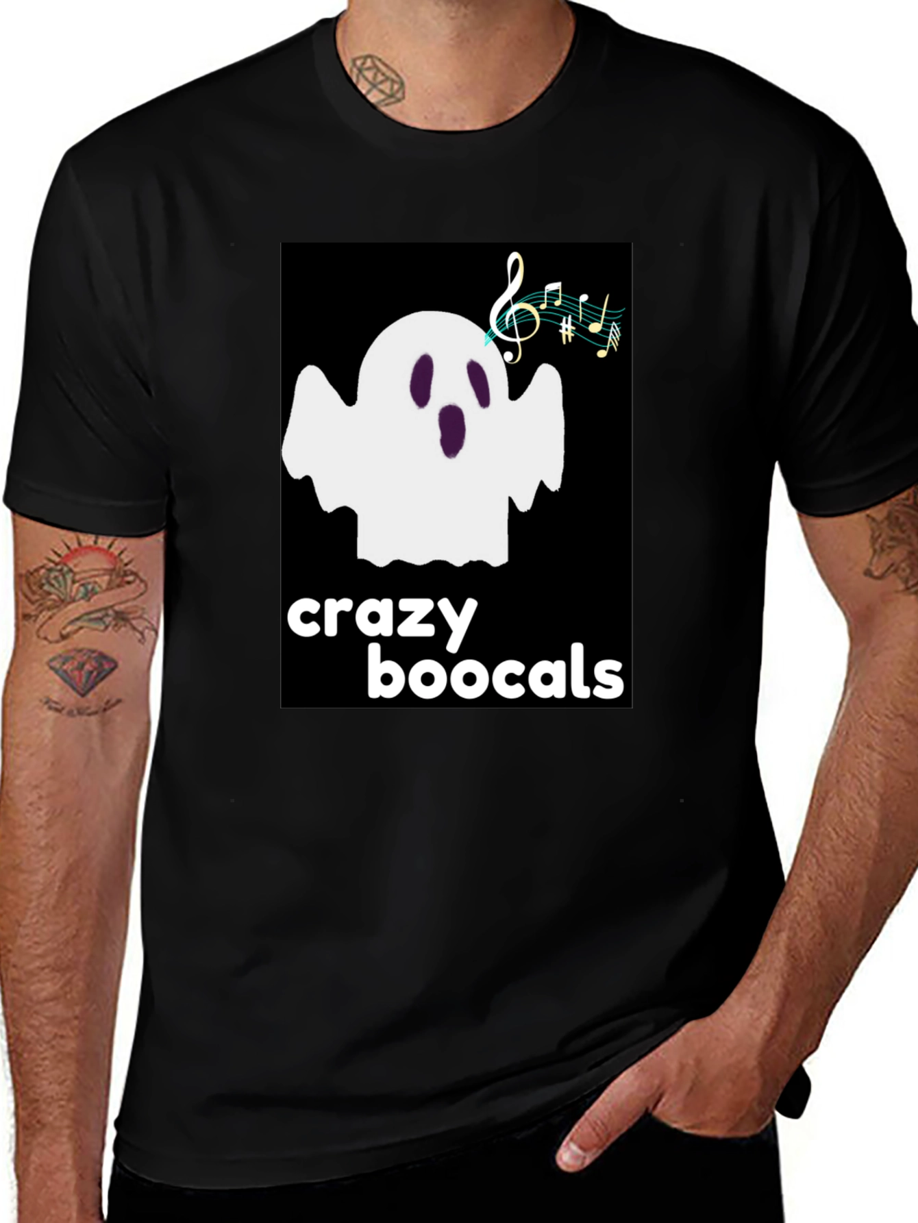 Variant 20 of Crazy Boocals Ghost Graphic T-Shirt