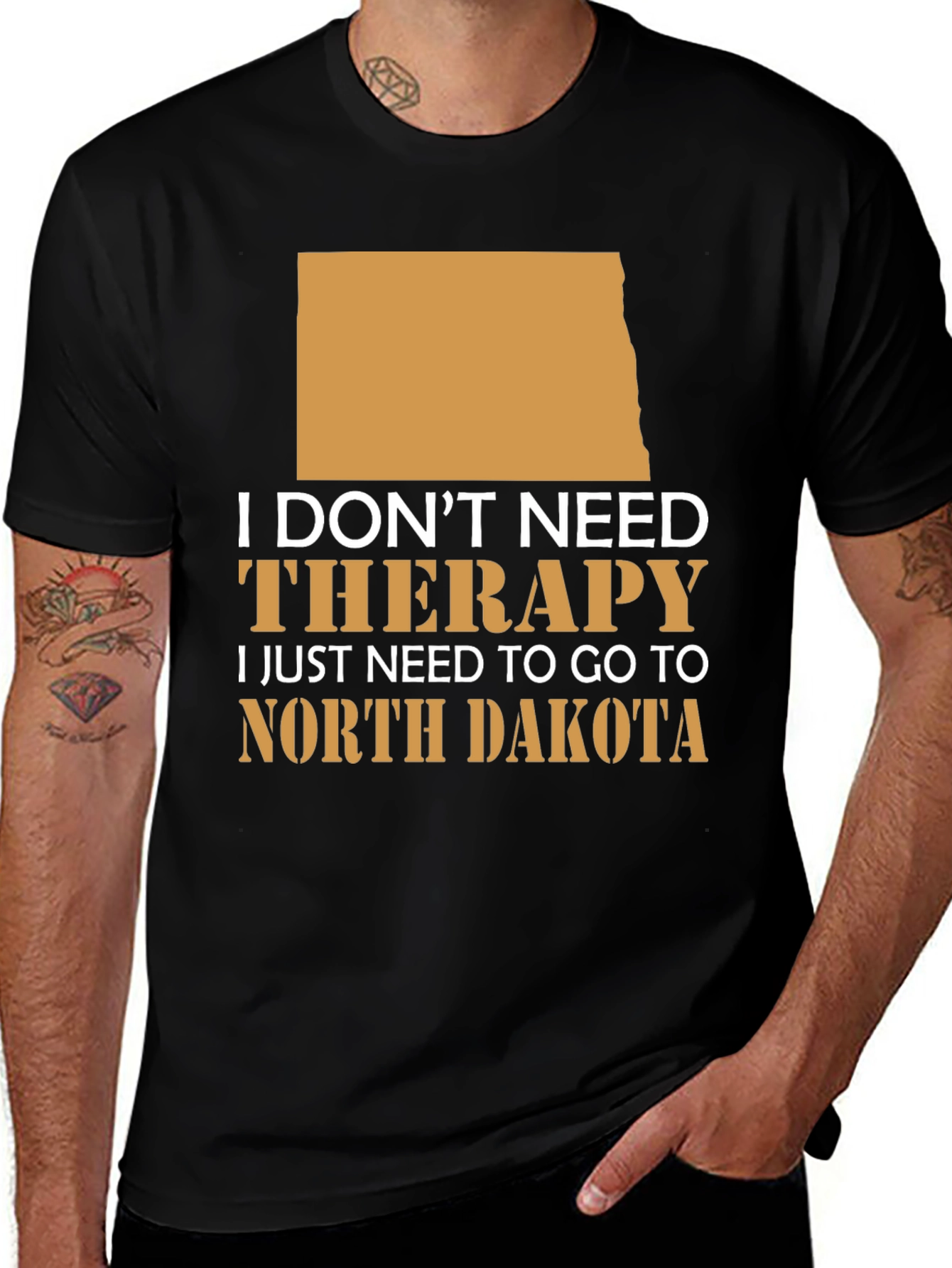 Variant 28 of North Dakota Therapy T-Shirt