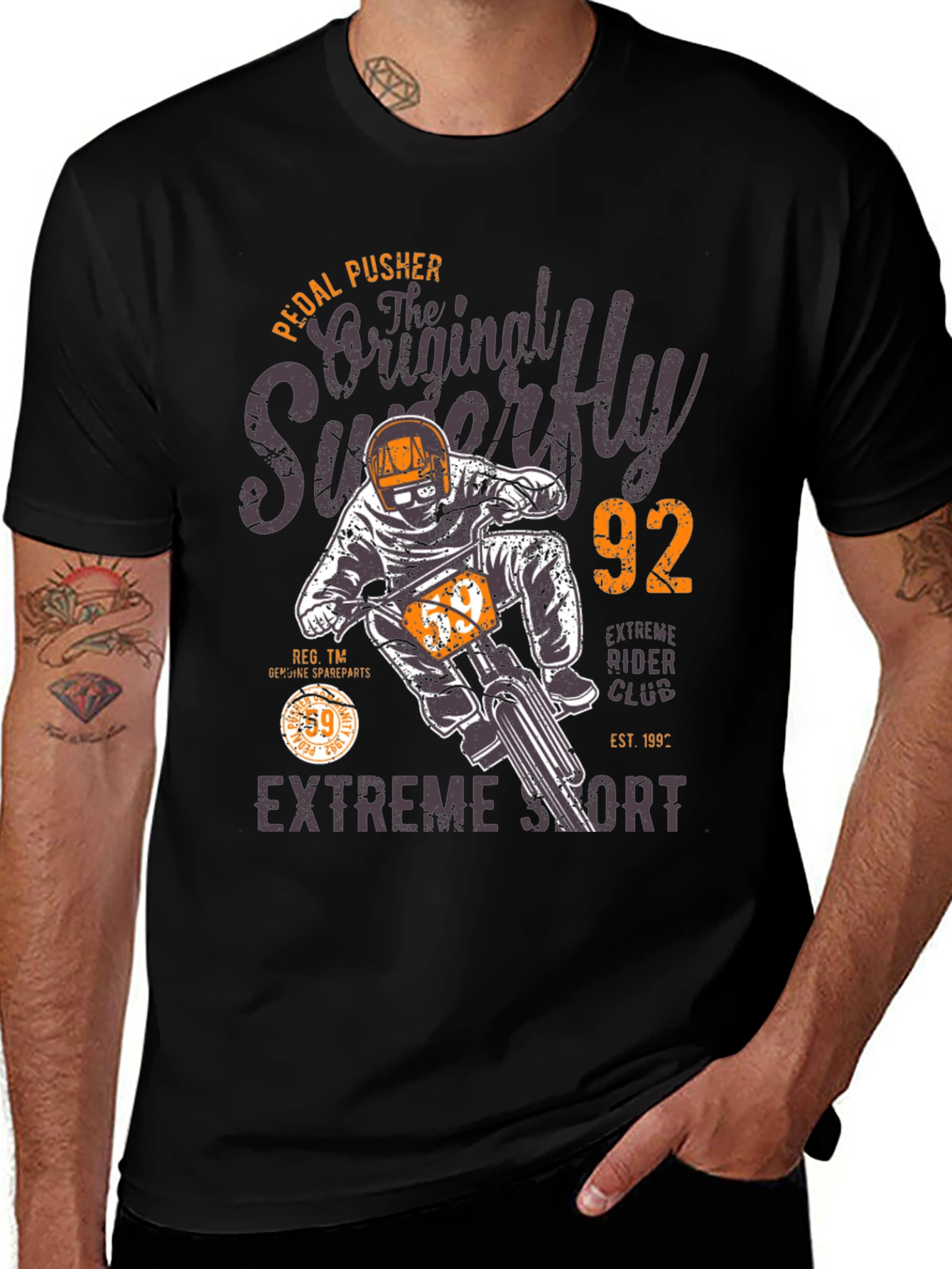 Variant 28 of Original Superfly T-Shirt - Extreme Sport Rider