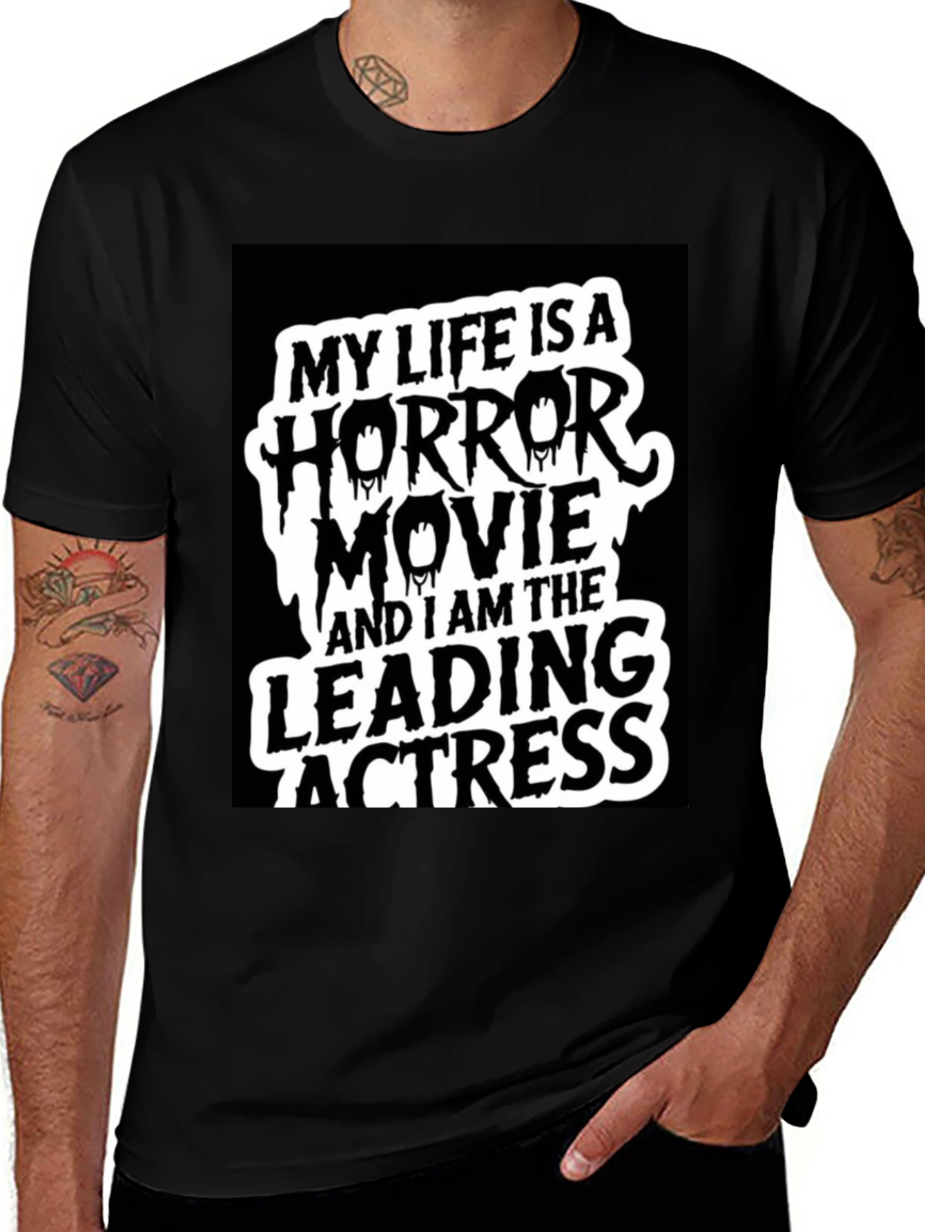 Variant 15 of Horror Movie Leading Actress Graphic Tee