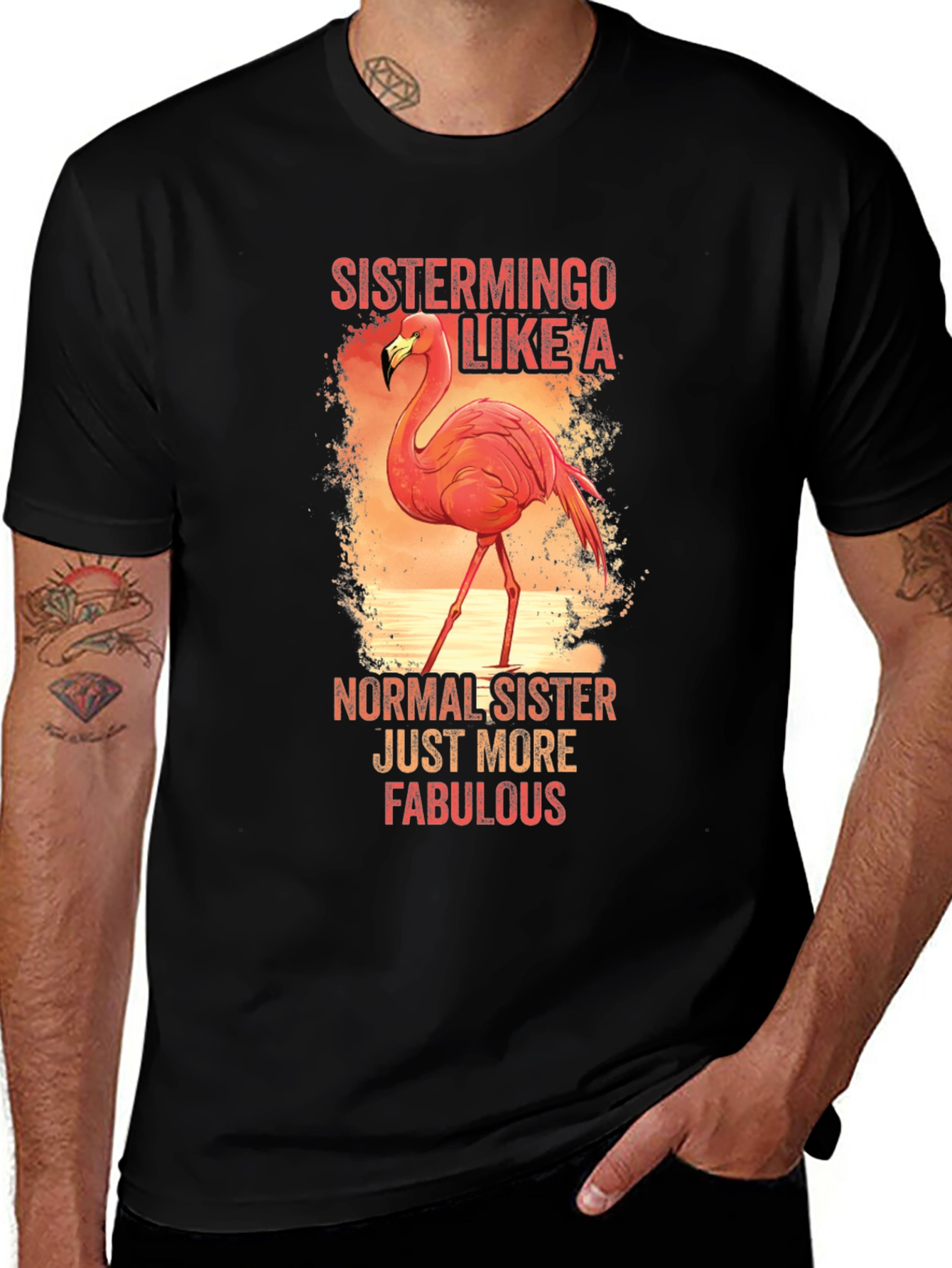 Variant 6 of Sistermingo Flamingo Graphic T-Shirt