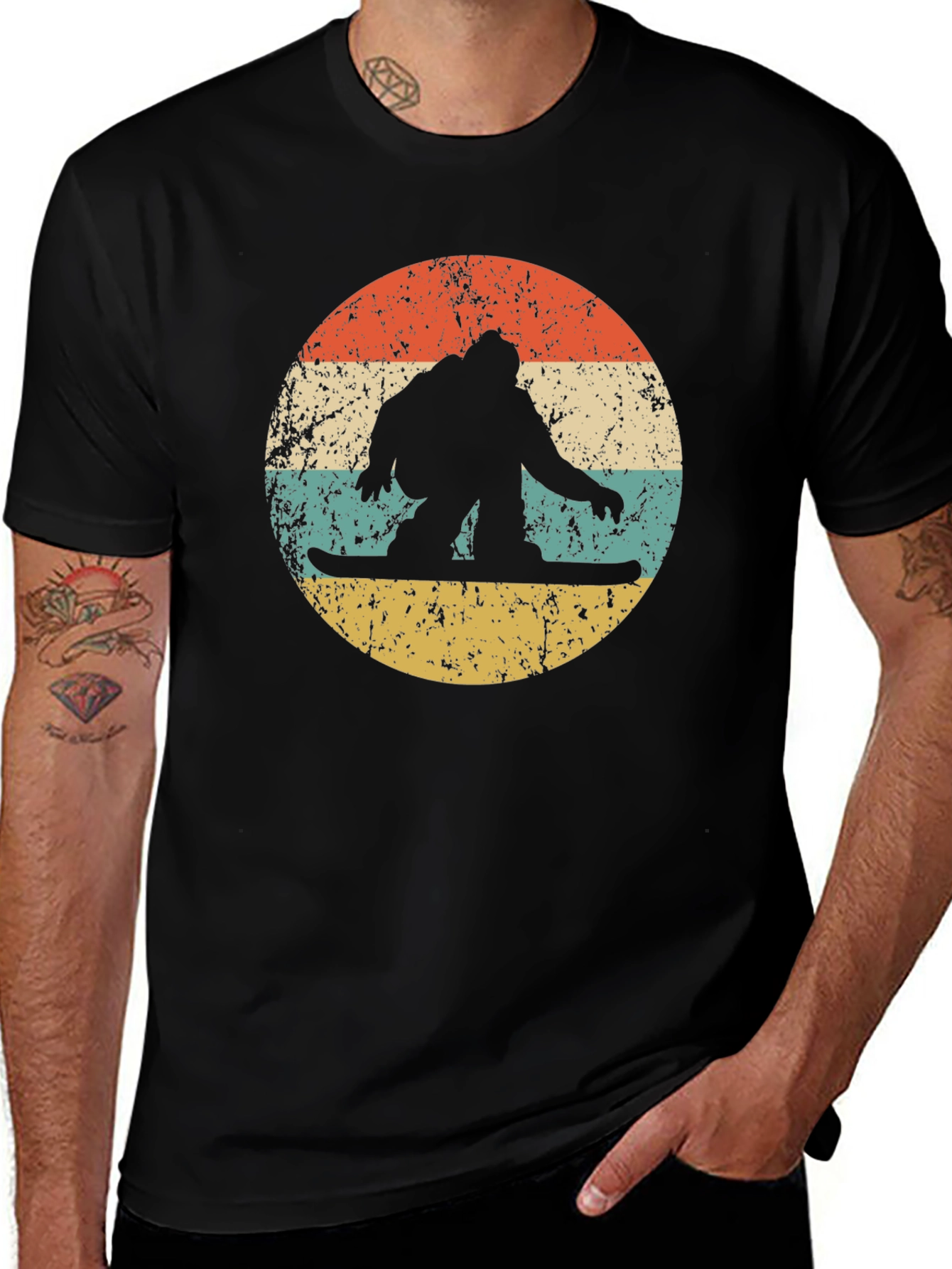 Variant 10 of Retro Snowboarder Graphic T-Shirt