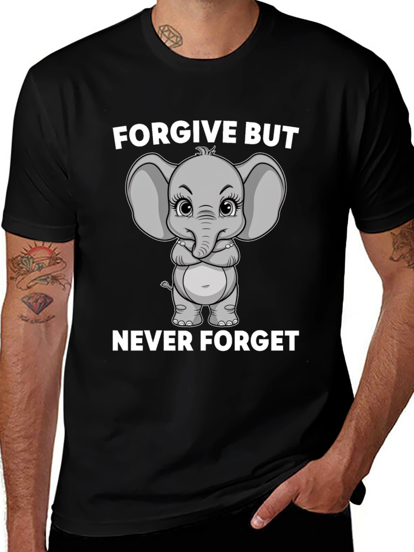 Variant 8 of Forgive But Never Forget Graphic T-Shirt