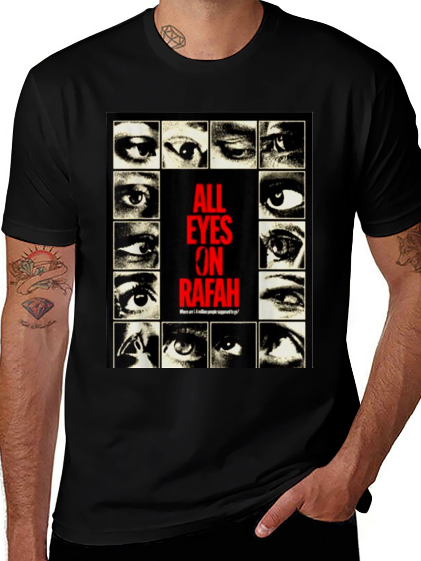 Variant 27 of All Eyes On Rafah Graphic T-Shirt