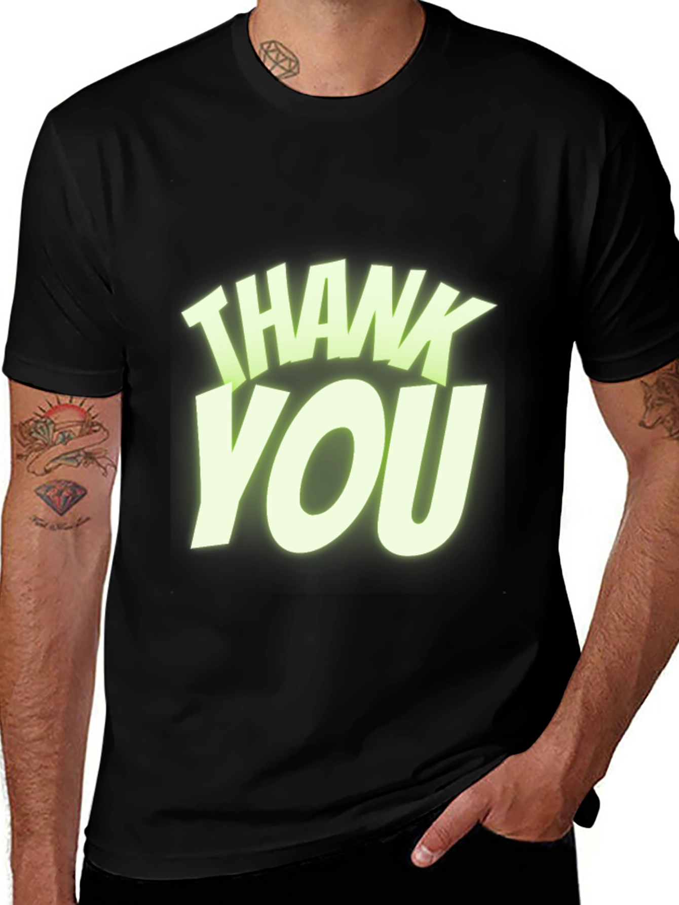 Variant 13 of Thank You Graphic T-Shirt - Casual Comfort