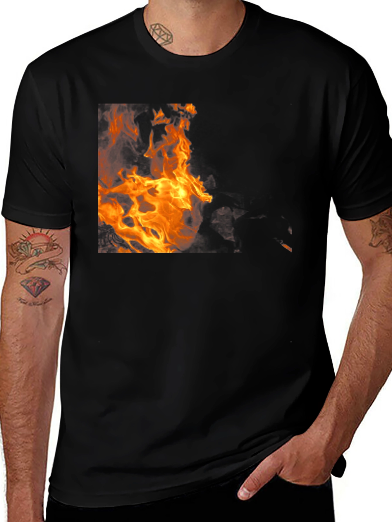 Fiery Black T-Shirt