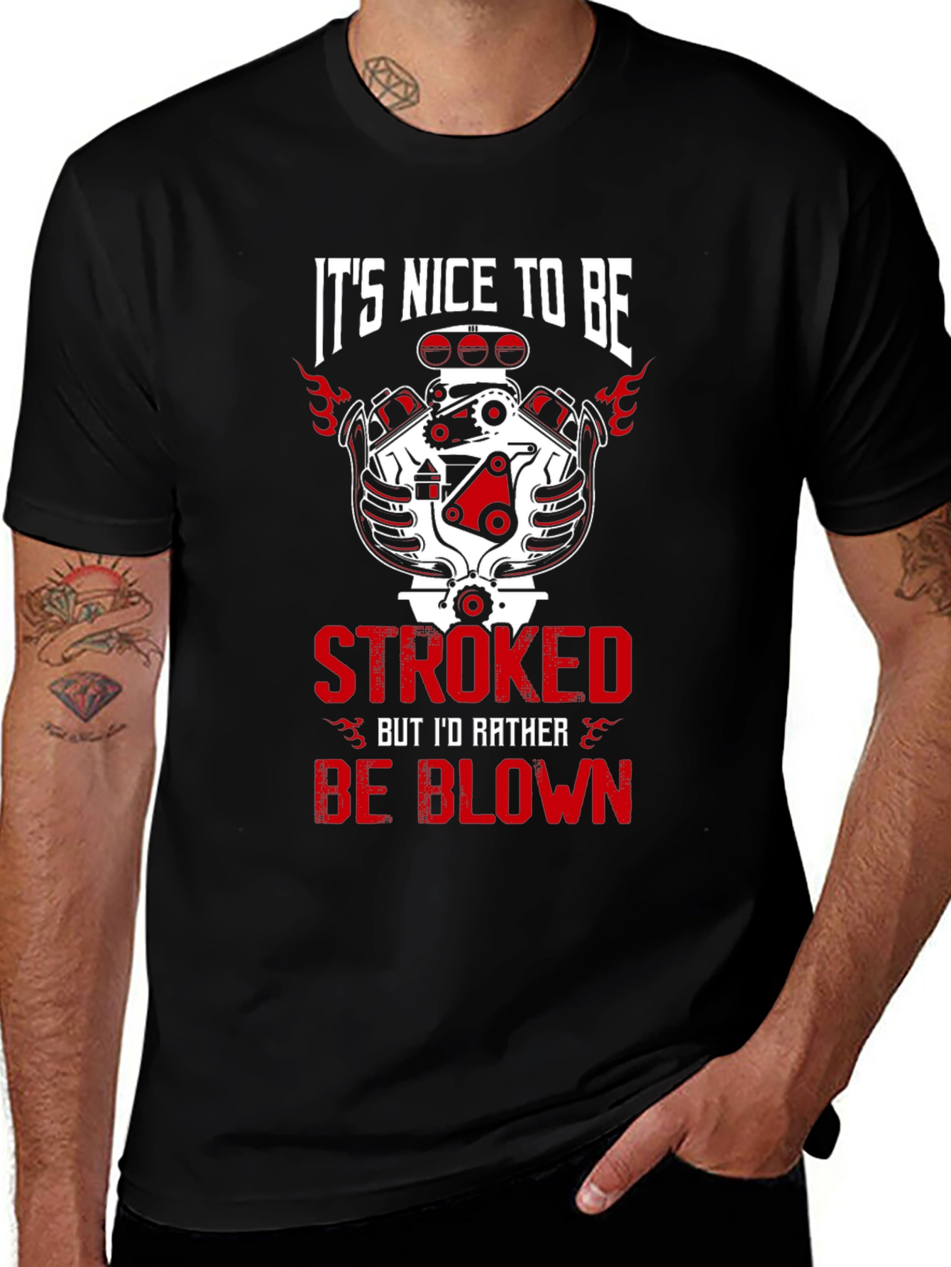Variant 16 of It's Nice To Be Stroked Graphic T-Shirt