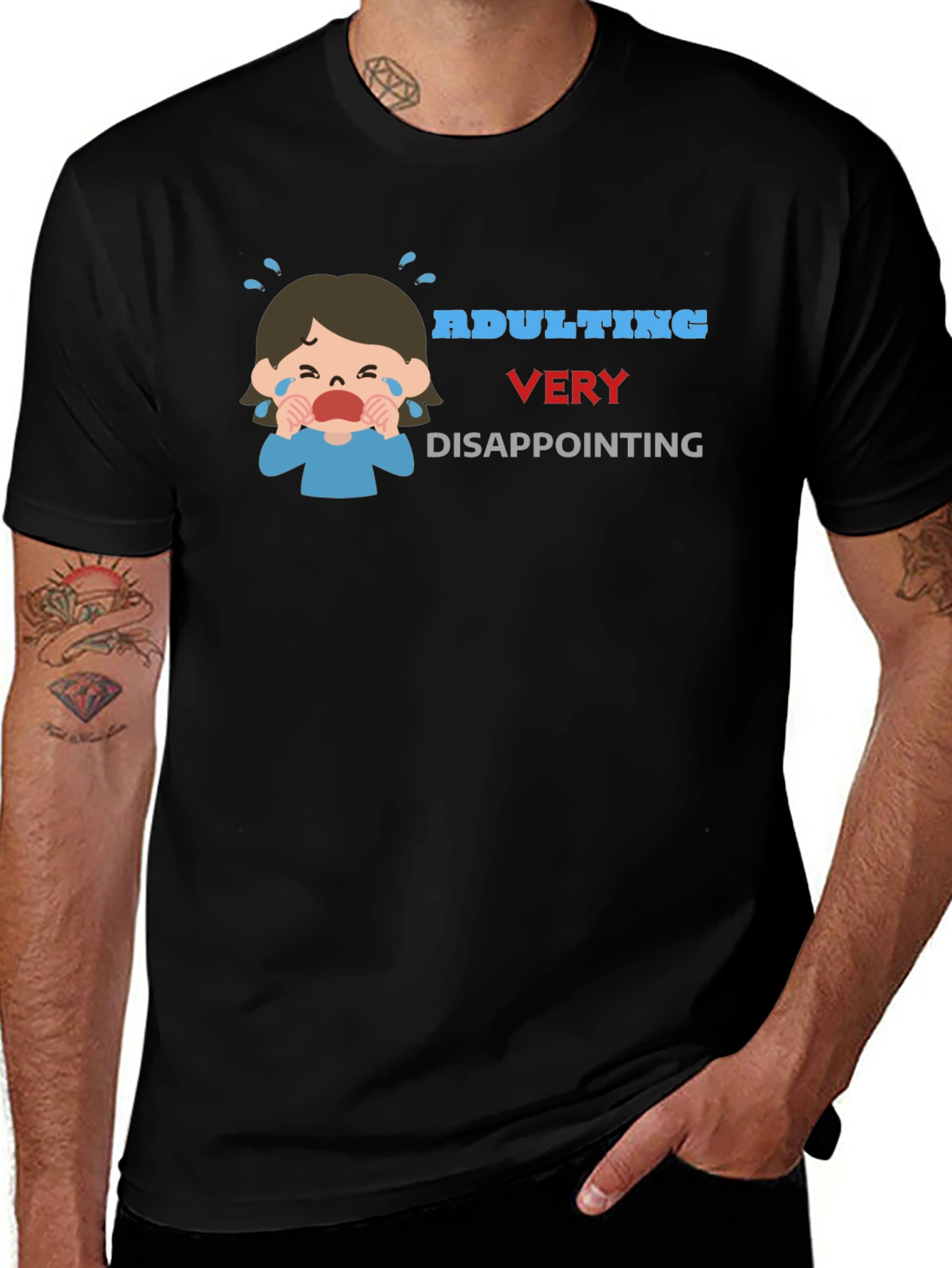 Variant 21 of Adulting Very Disappointing Graphic T-Shirt