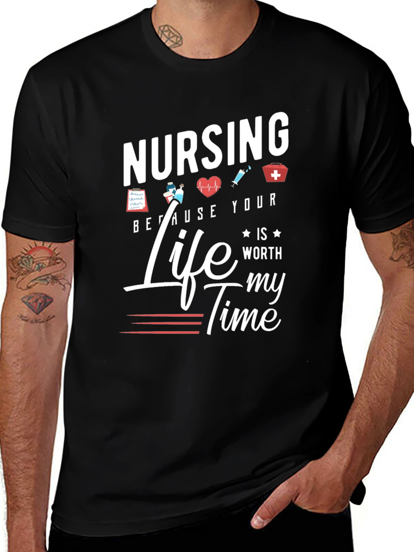 Variant 28 of Nursing is Worth My Time T-Shirt
