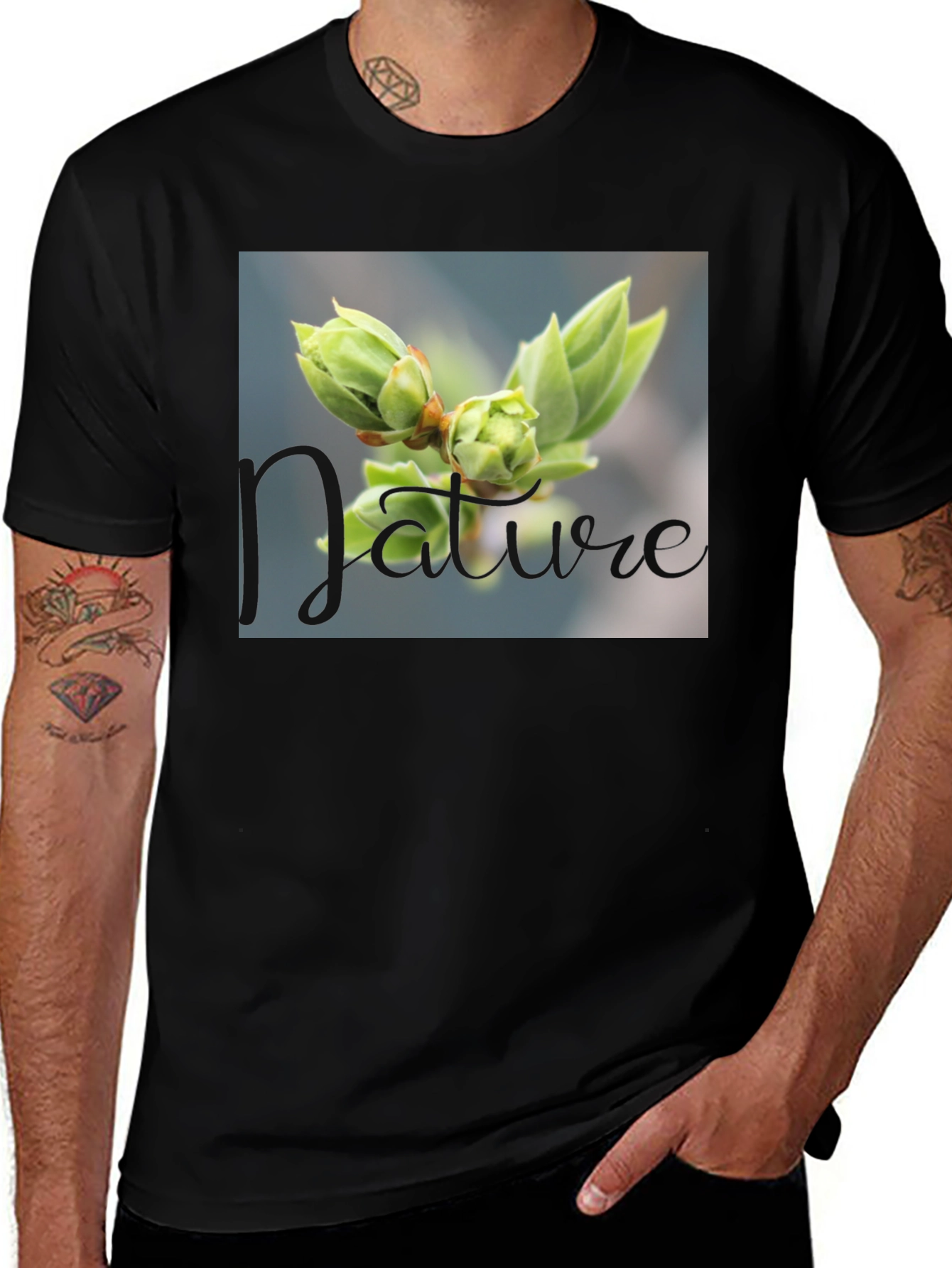 Variant 8 of Nature T-Shirt - Stylish Black Tee