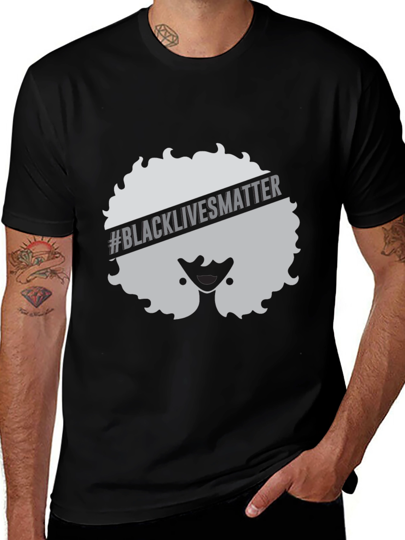 BLM Afro Tee - Black Lives Matter T-Shirt