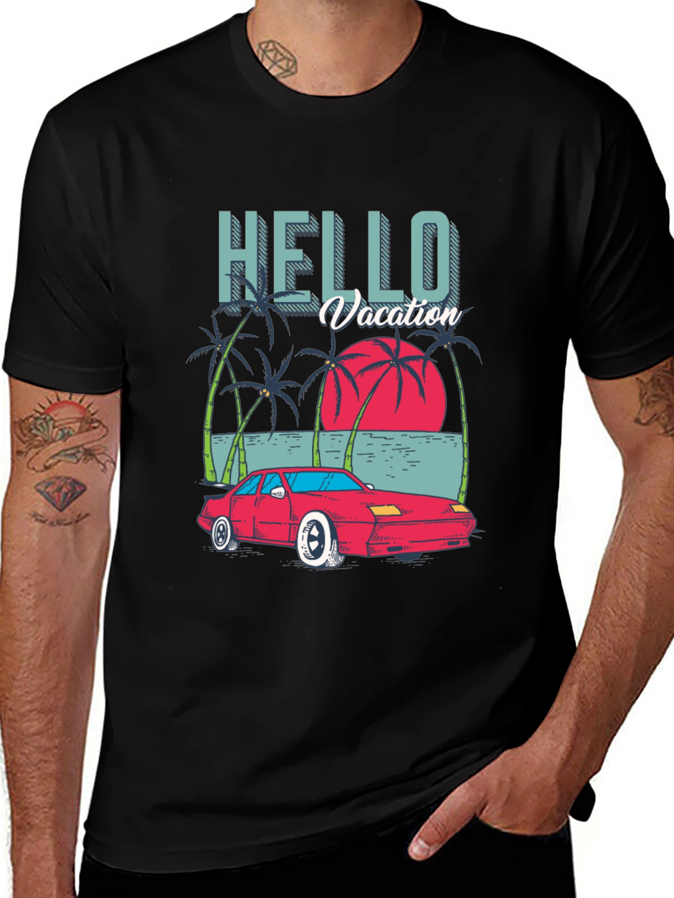 Variant 21 of Hello Vacation Graphic T-Shirt