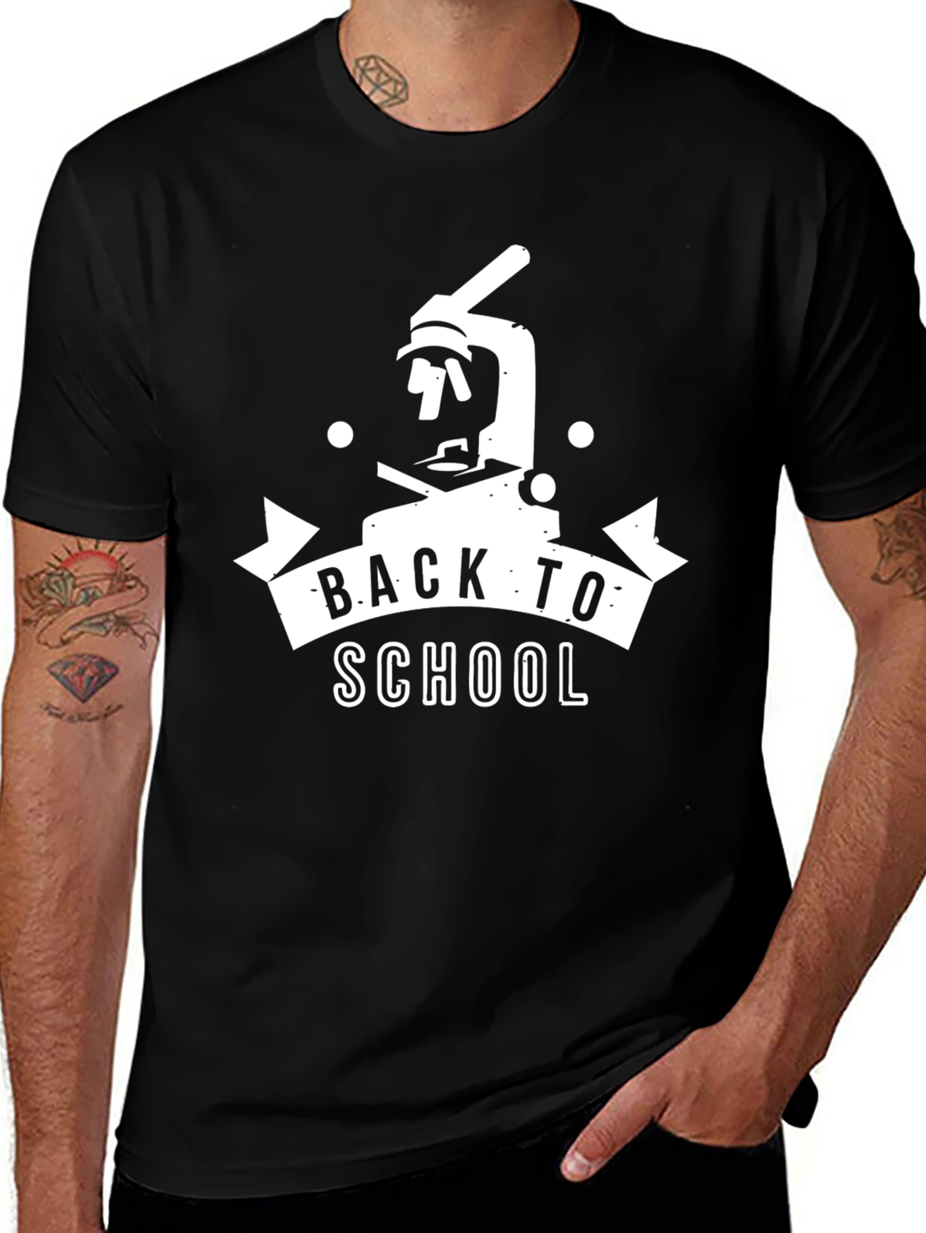 Variant 5 of Back to School Microscope Graphic T-Shirt