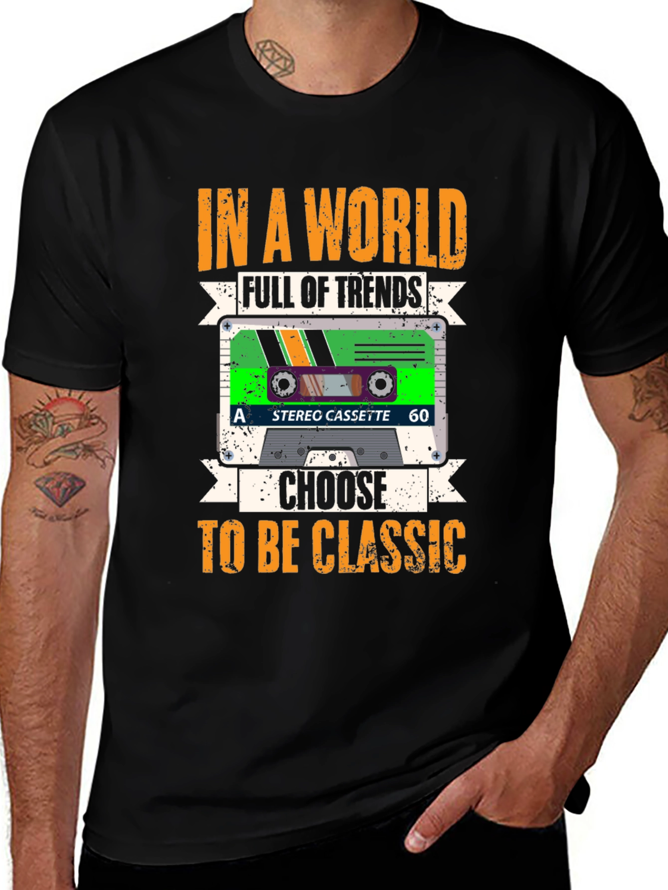 Variant 30 of Classic Cassette T-Shirt - Retro Style