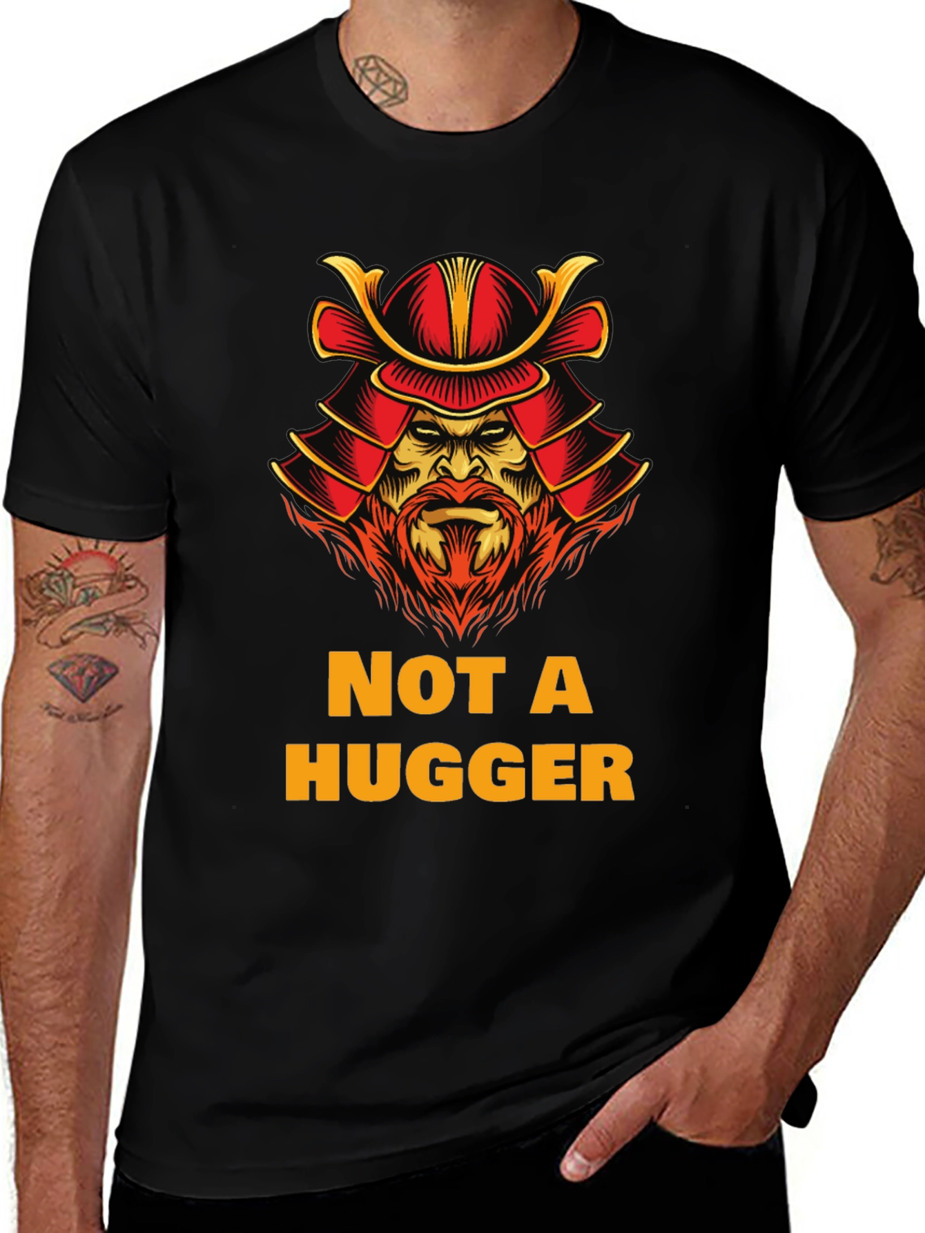 Variant 21 of Not a Hugger Samurai Graphic T-Shirt