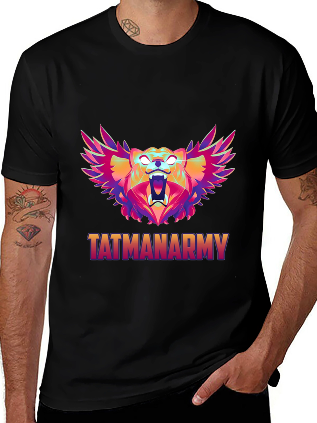 Variant 10 of Tatmanarmy Graphic Tee - Bold Colorful Design