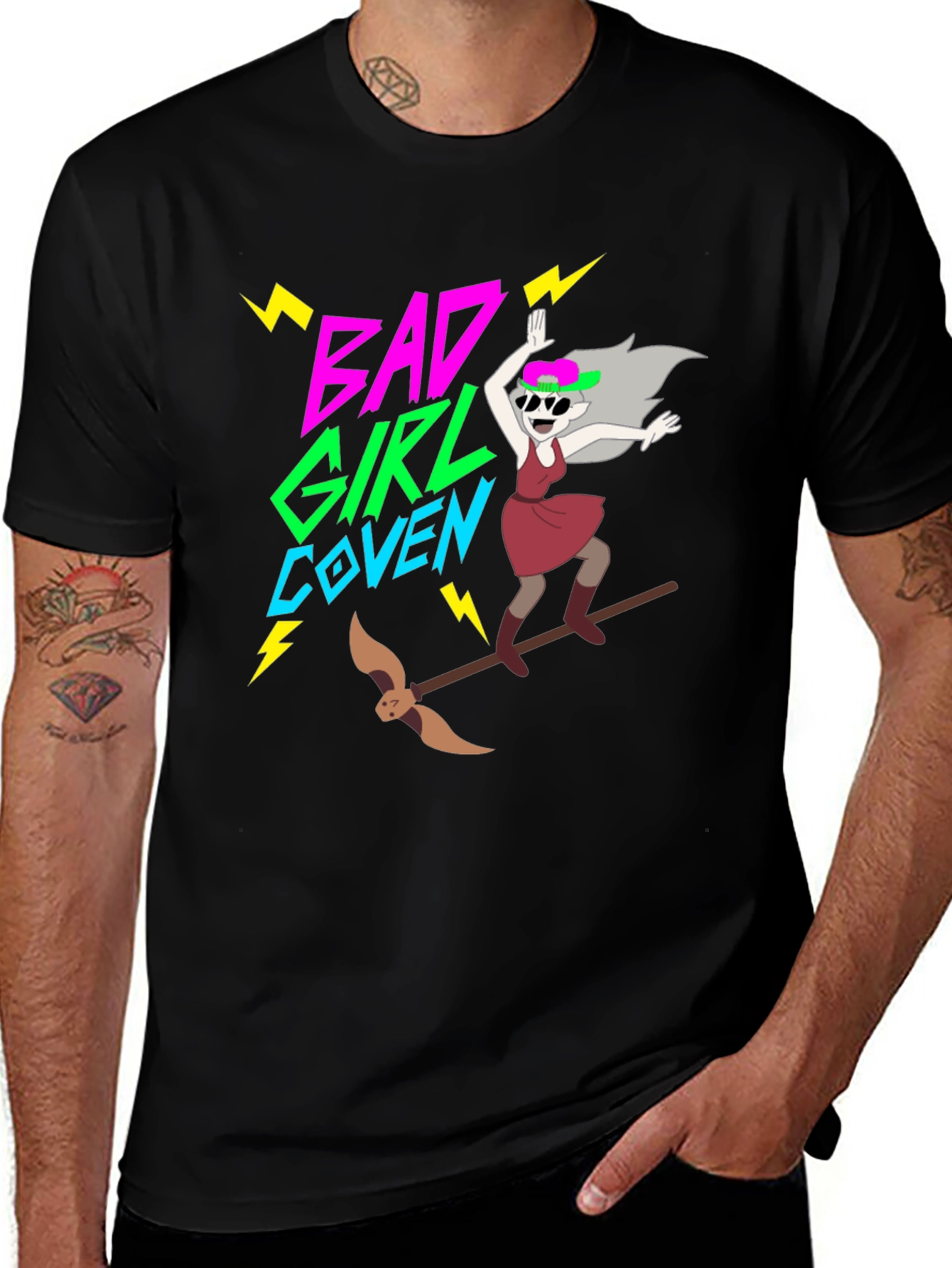 Variant 24 of Bad Girl Coven T-Shirt | Trendy Cartoon Style