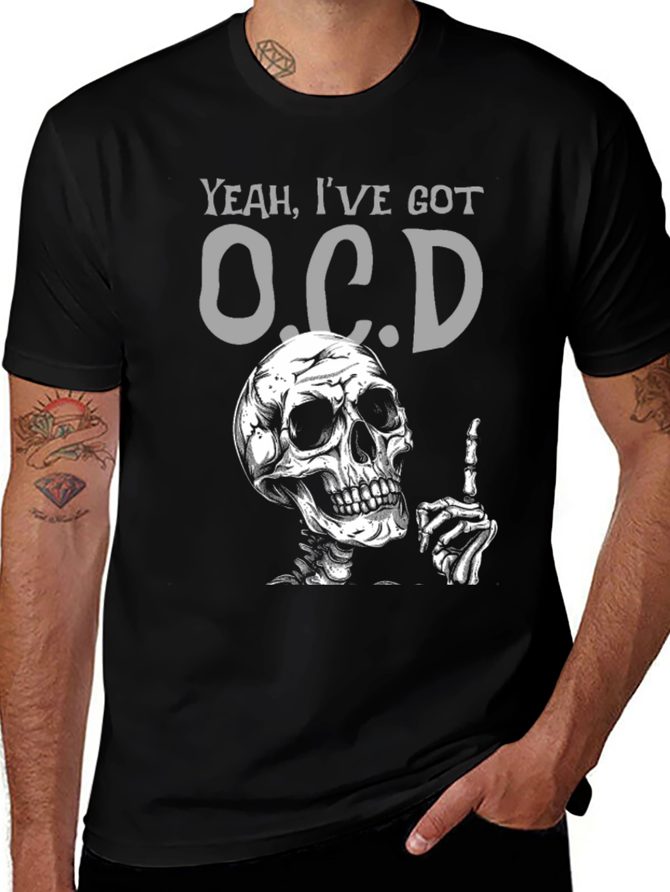 Variant 16 of Yeah I've Got O.C.D Skull T-Shirt