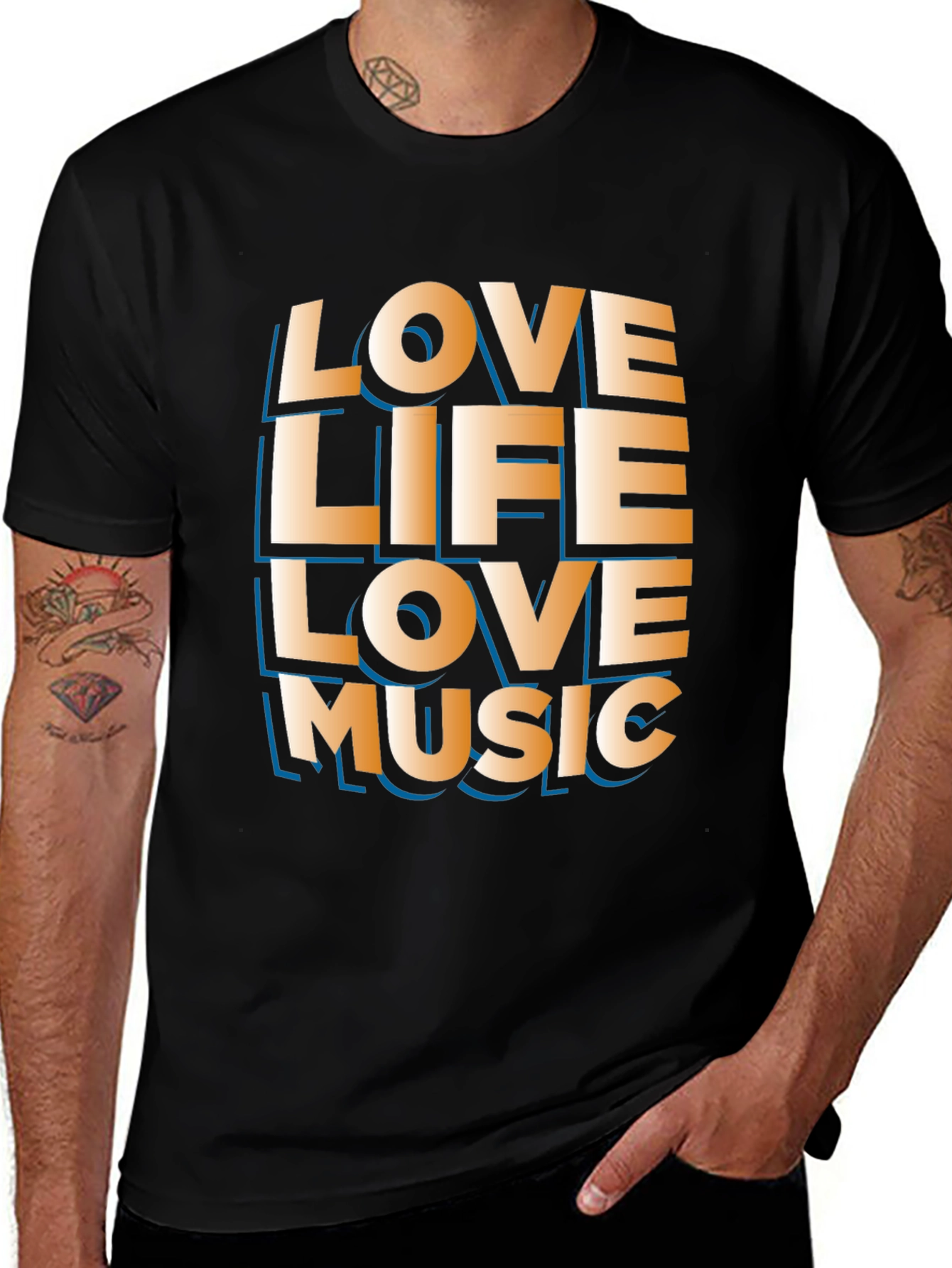 Variant 23 of Love Life Love Music Graphic Tee