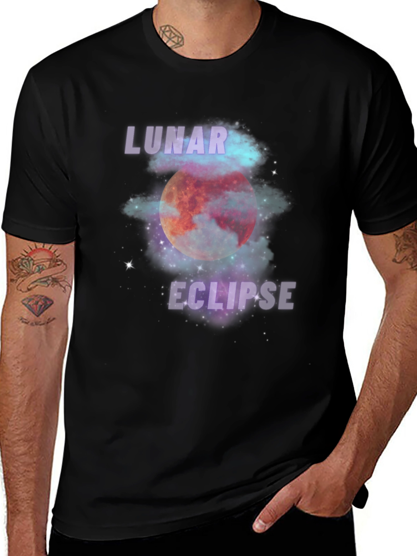 Lunar Eclipse Graphic Print T-Shirt