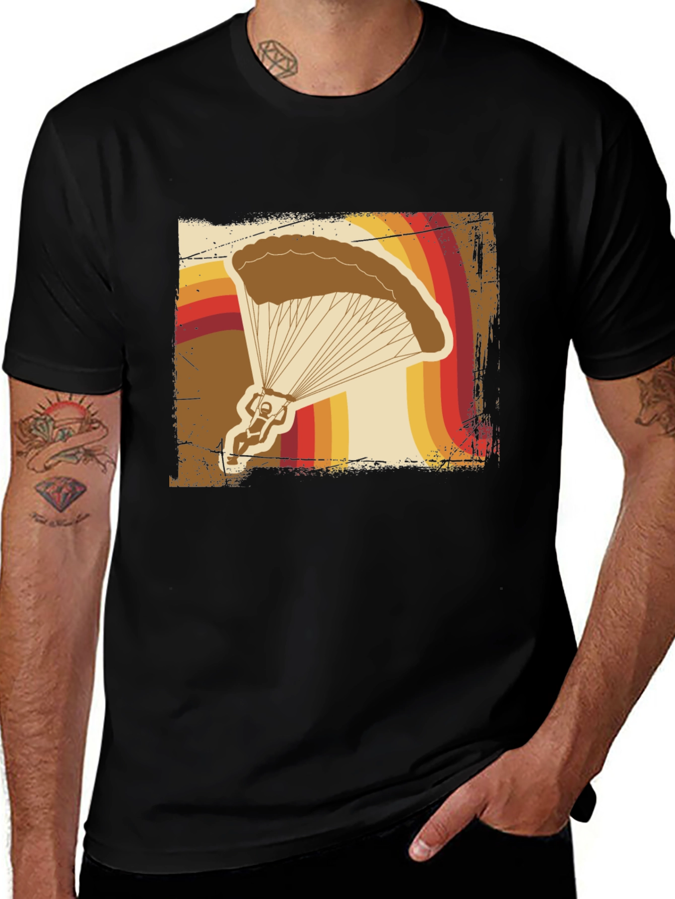 Variant 23 of Vintage Parachute T-Shirt - Retro Style