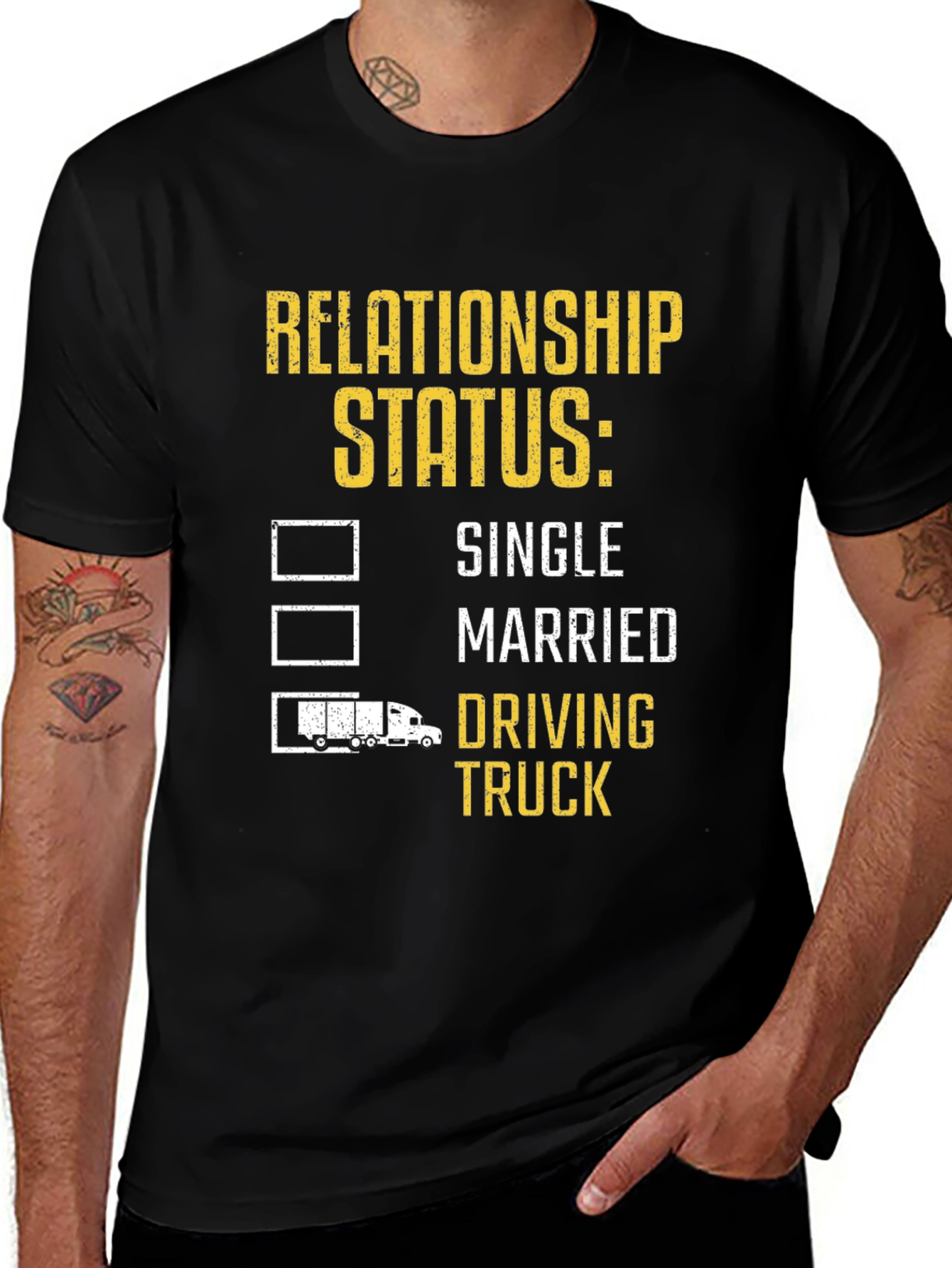 Driving Truck Relationship Status T-Shirt