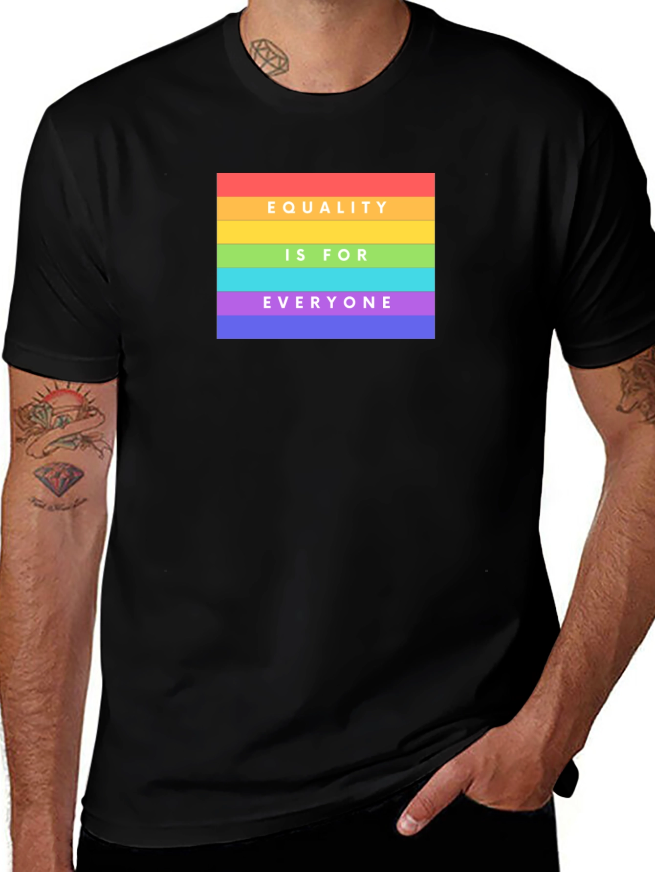 Variant 28 of Equality is for Everyone T-Shirt - Pride Rainbow Design