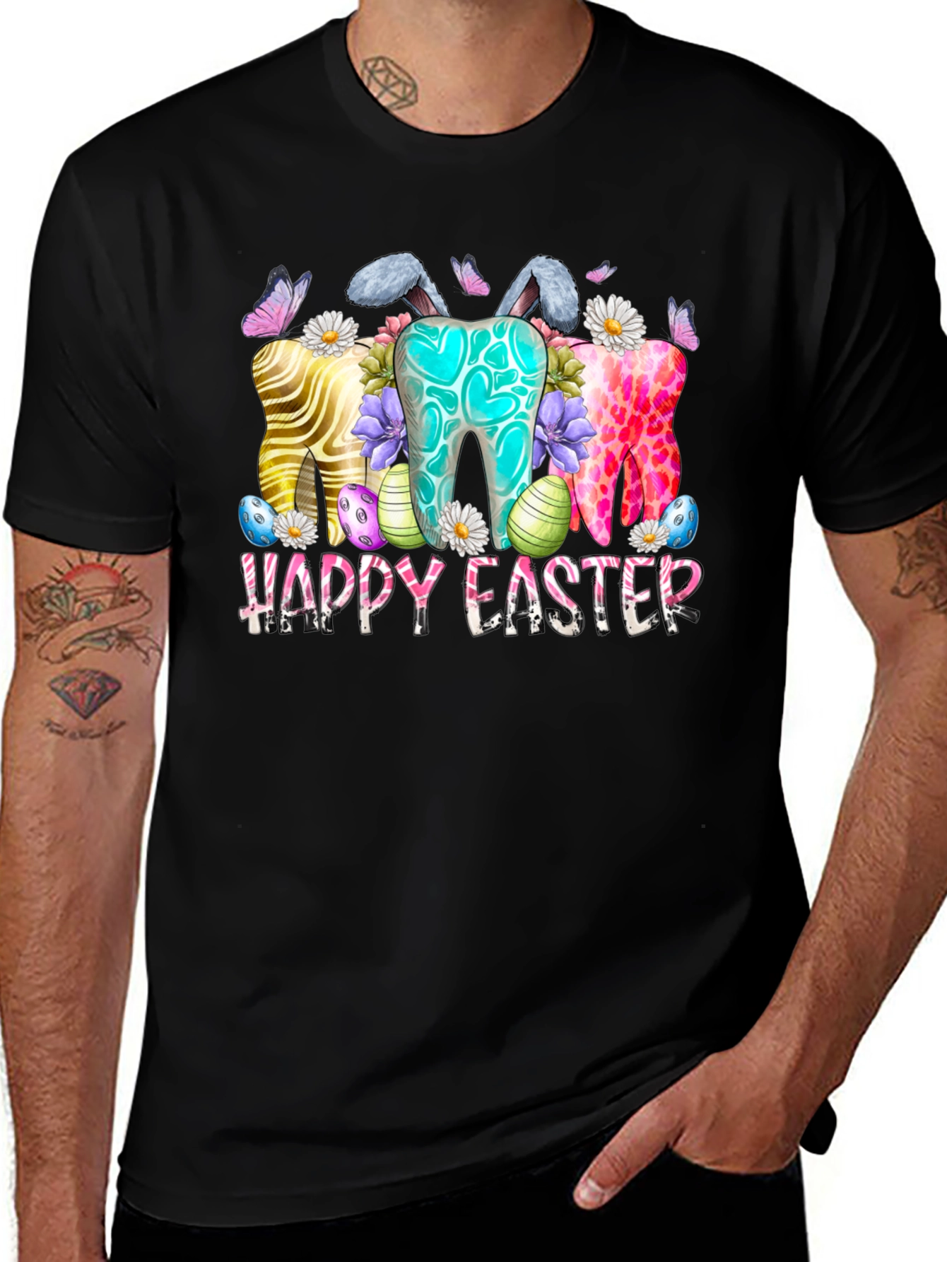 Happy Easter Teeth Bunny Shirt