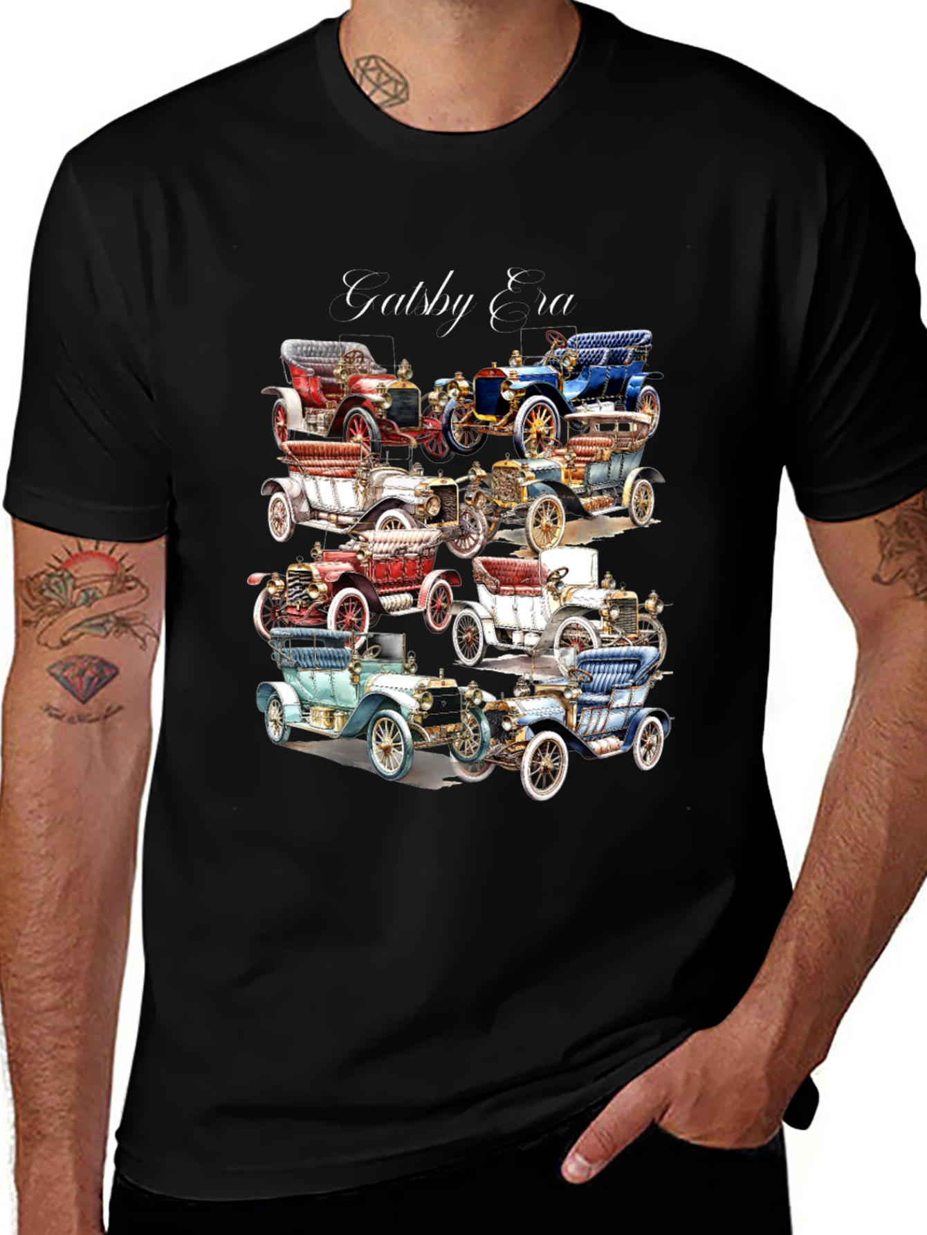 Gatsby Era Classic Cars T-Shirt