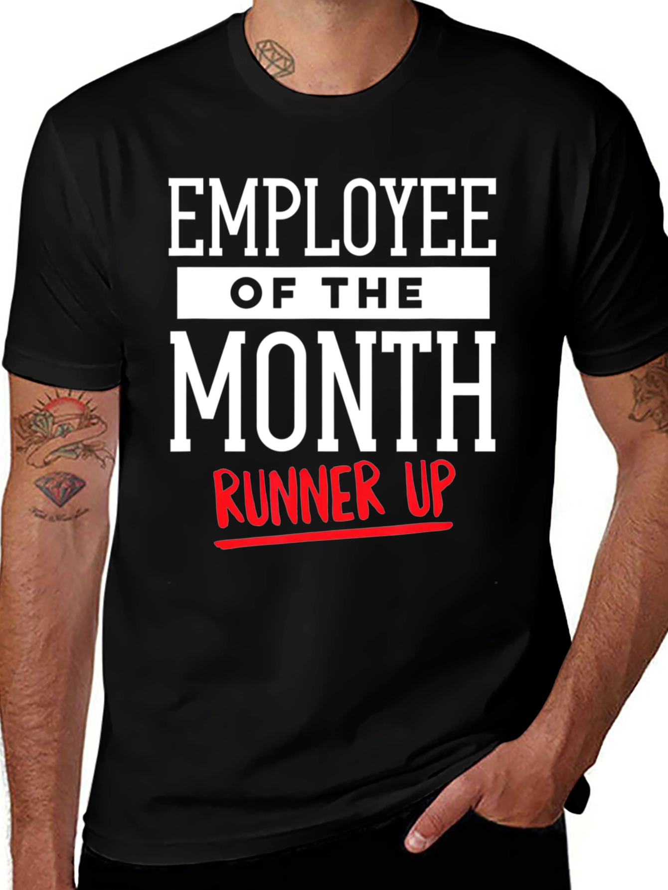 Variant 26 of Employee of the Month Runner Up Black T-Shirt