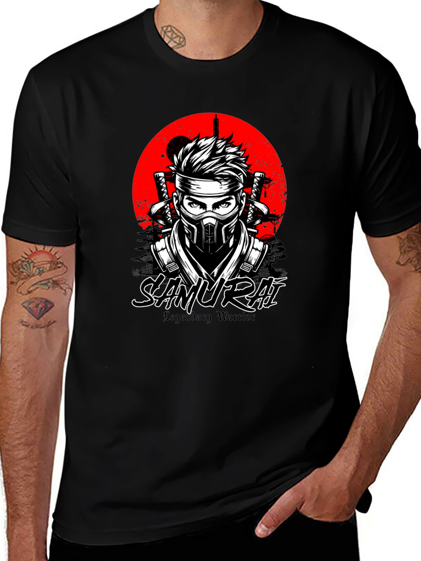 Variant 20 of Samurai Warrior Graphic T-Shirt - Legendary Martial Arts Design