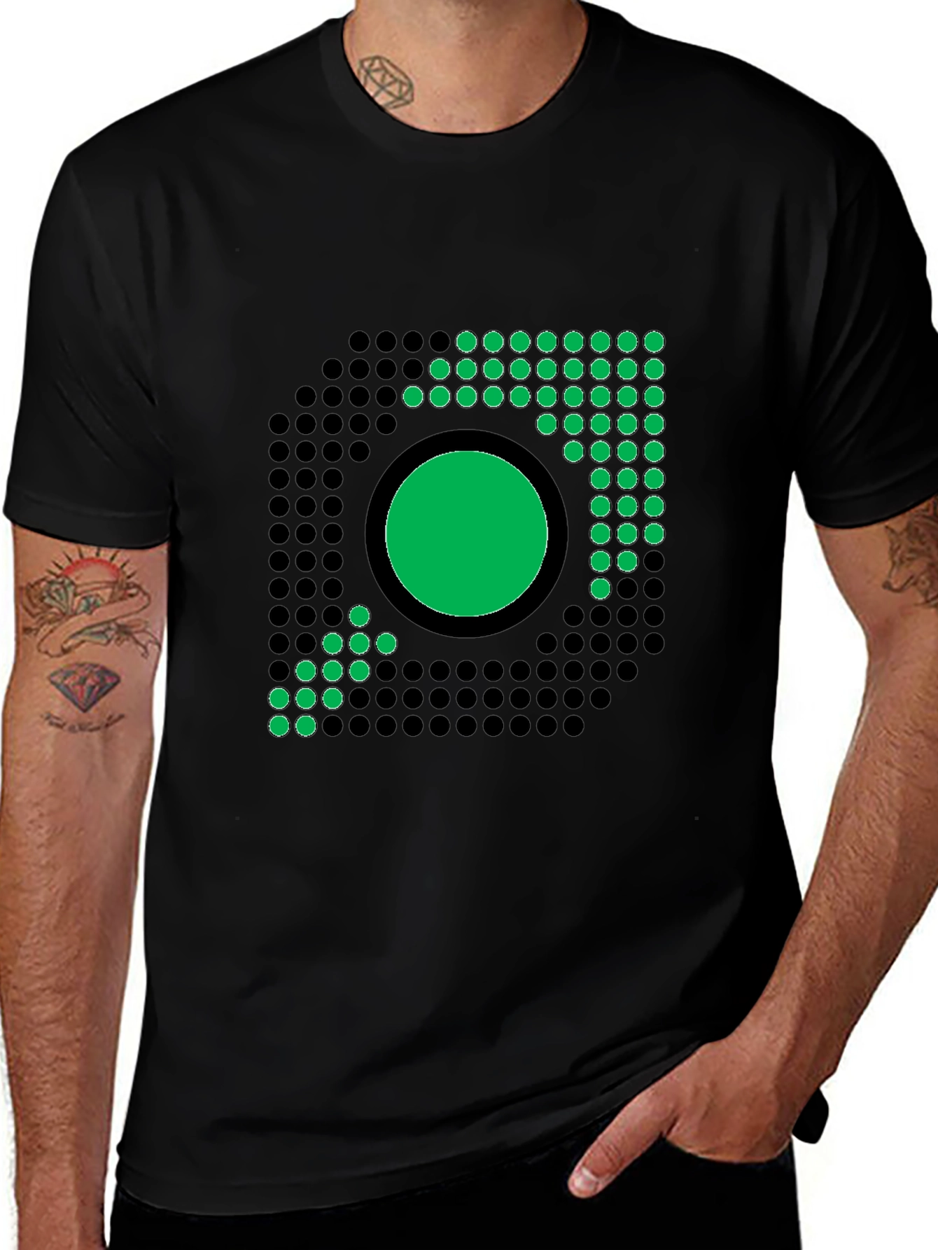 Pixelated Xbox Logo Black T-Shirt