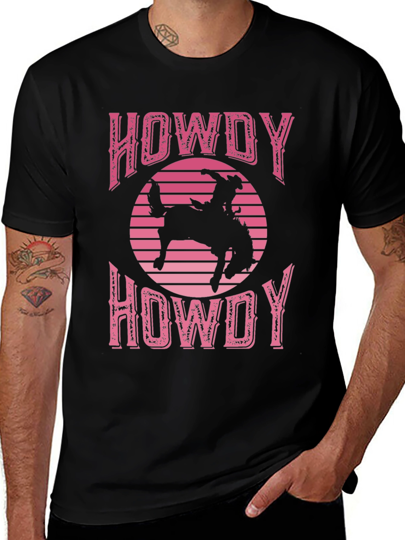 Variant 24 of Retro Howdy Rodeo Graphic Tee
