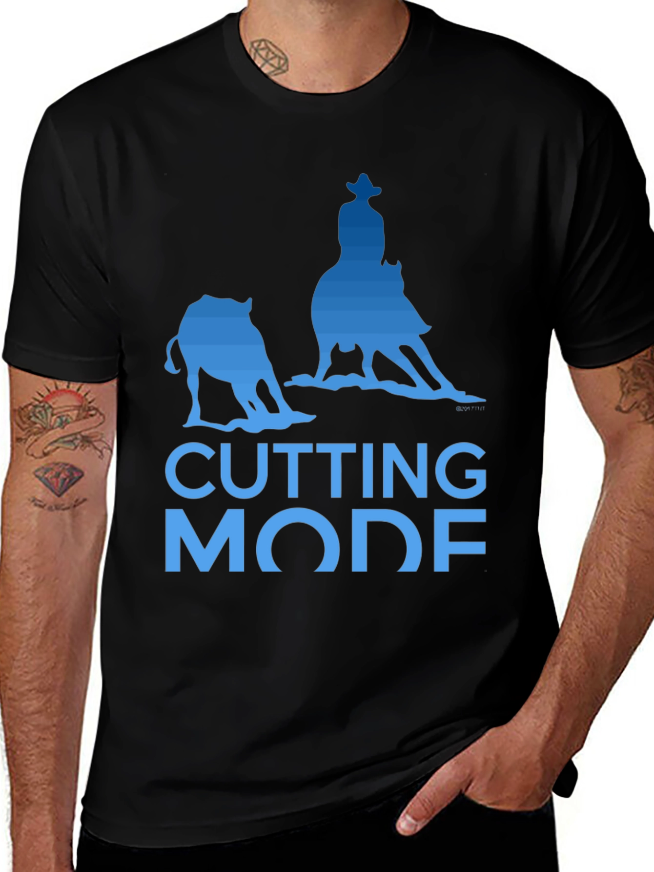 Variant 16 of Cutting Horse Mode Graphic T-Shirt