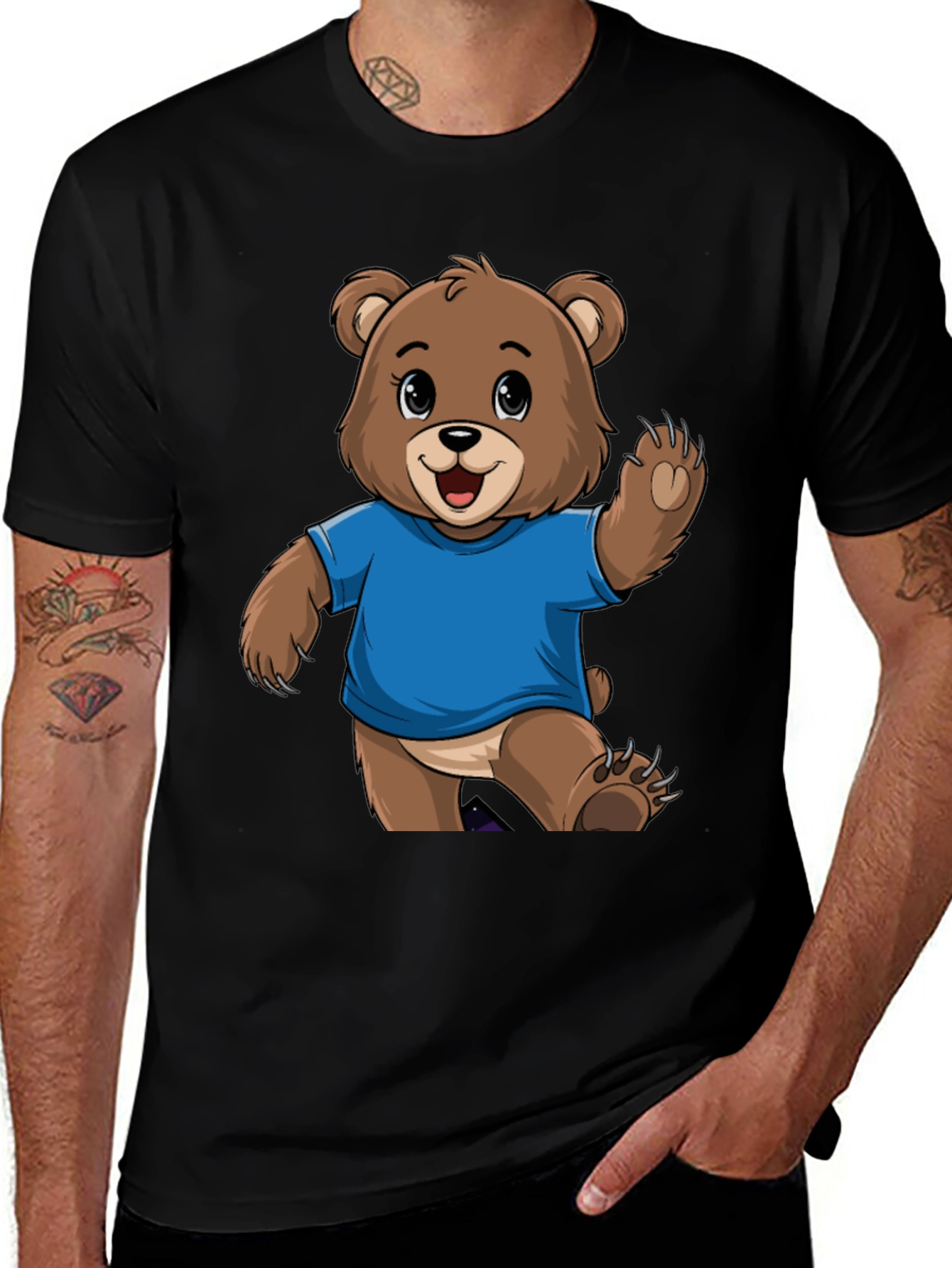 Variant 18 of Cute Bear Graphic T-Shirt - Trendy Tee for Bear Lovers