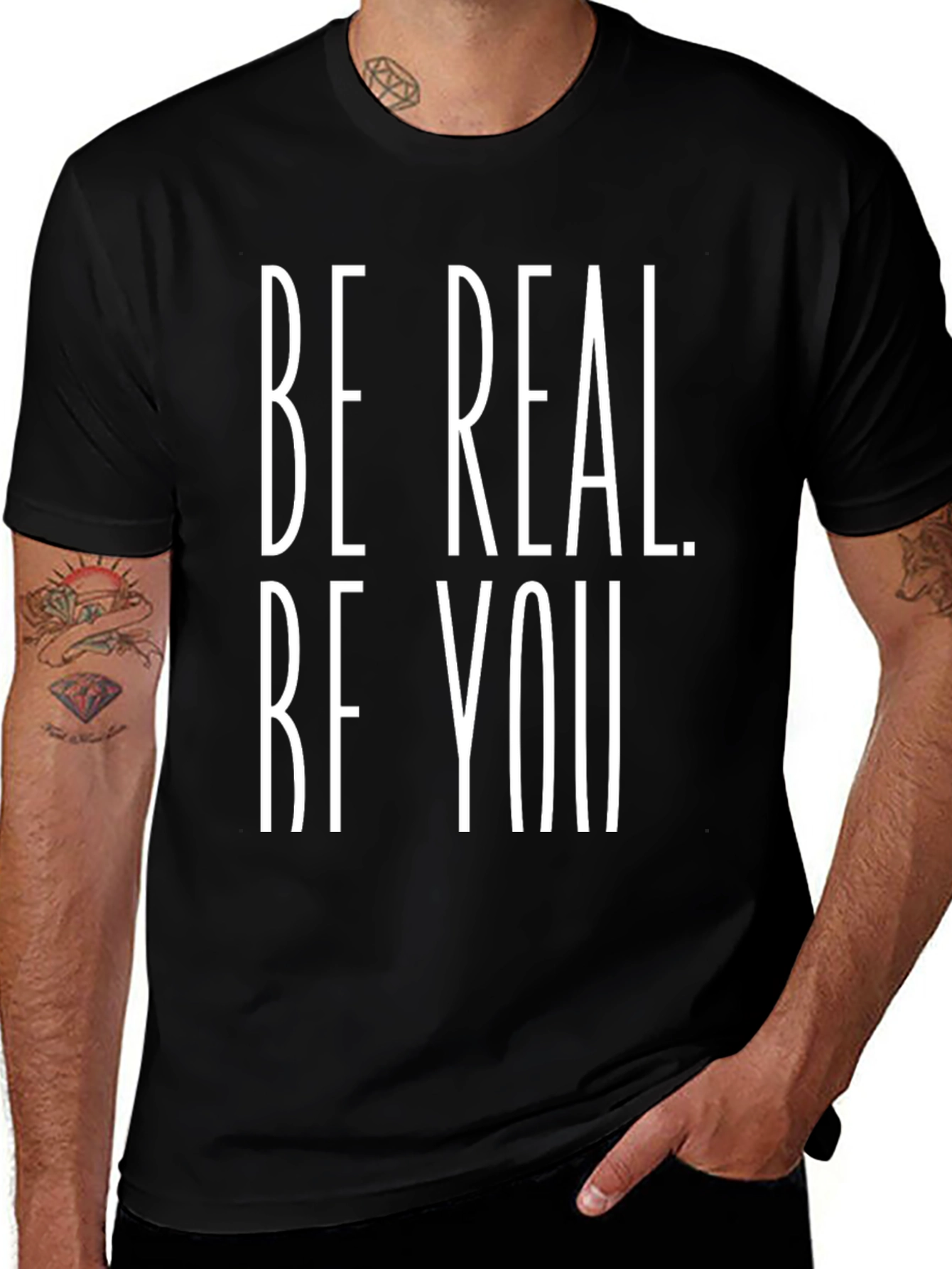 Variant 21 of Be Real Be You Graphic Tee - Soft Cotton Blend